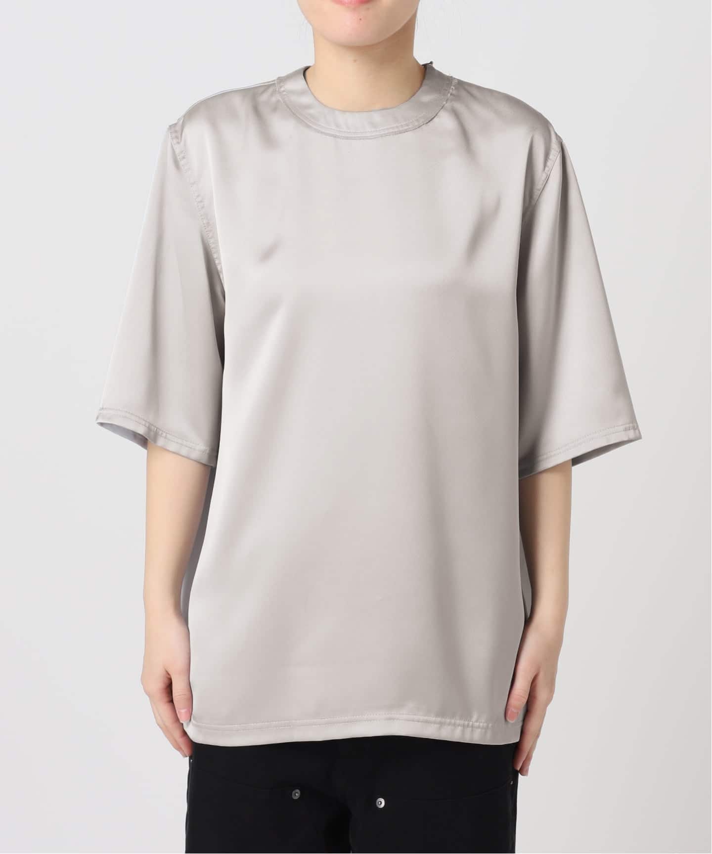 【新品未使用】CITYSHOP SATIN Tシャツ シルバー SATIN Tシャツ（Tシャツ／カットソー）｜CITYSHOP（シティショップ）の