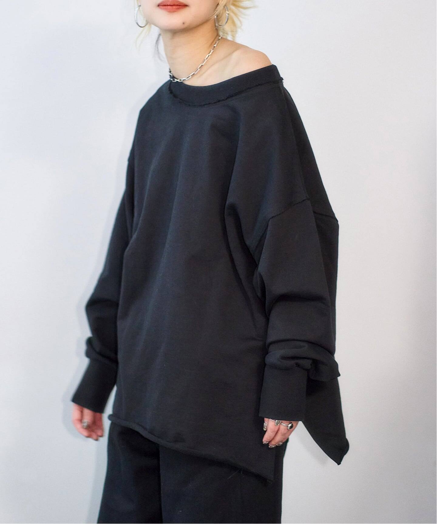 cityshop PE WASH PULLOVER ブラック URAKE SWEAT PULLOVER：スウェット（スウェット）｜CITYSHOP（シティ