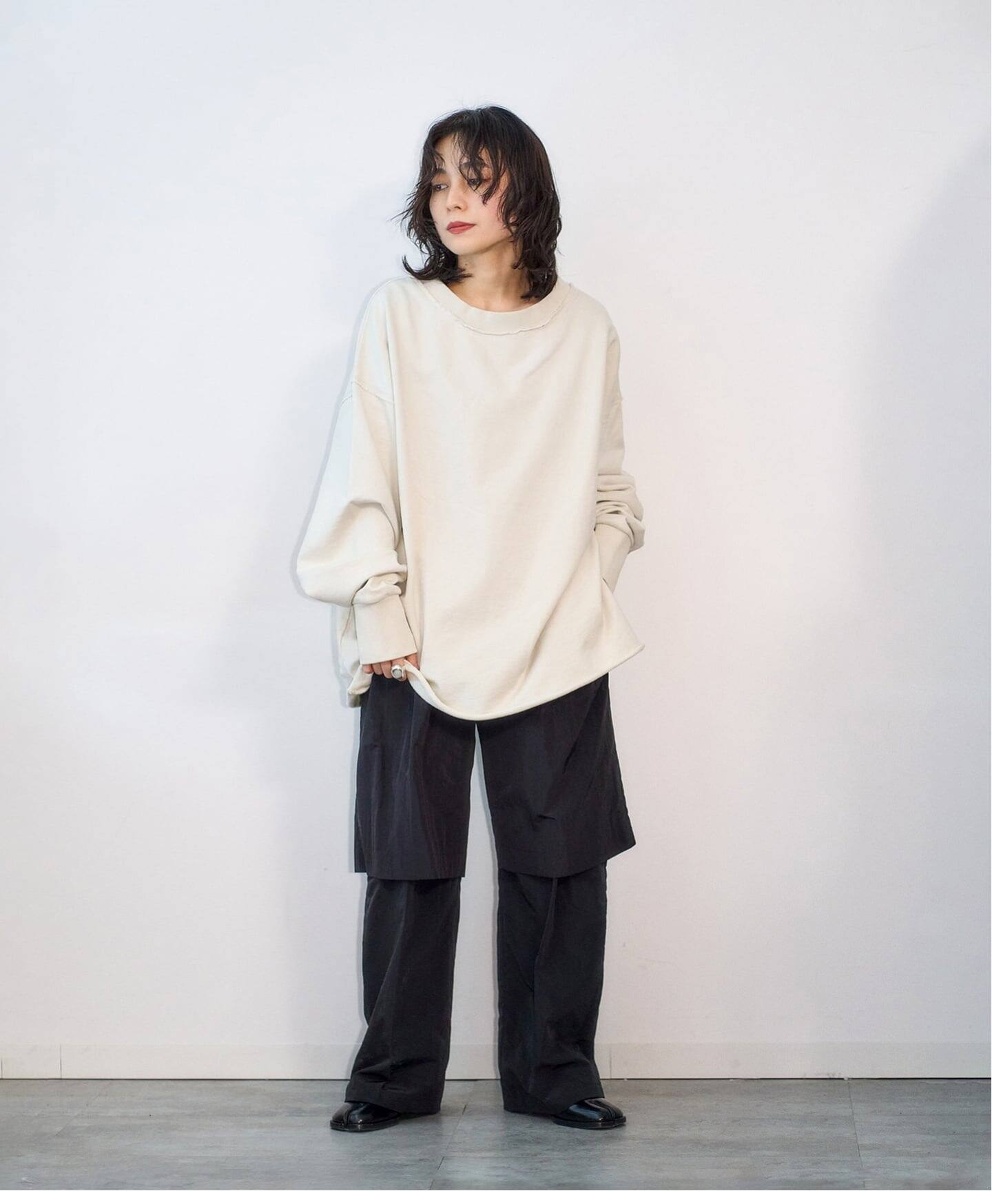 ♡2026SS[CITY SHOP] スウェットプルオーバー/ホワイト♡ URAKE SWEAT PULLOVER：スウェット（スウェット）｜CITYSHOP（シティ