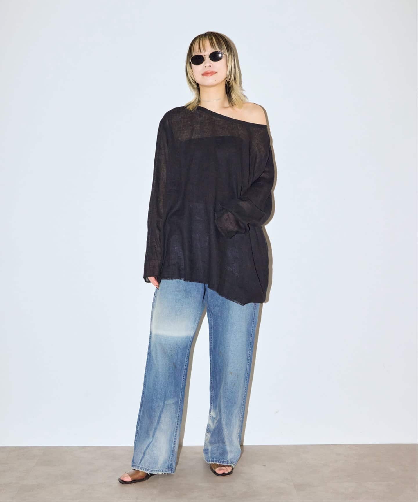 追加》ASA/C BIO WASH PULLOVER：ブラウス（シャツ／ブラウス