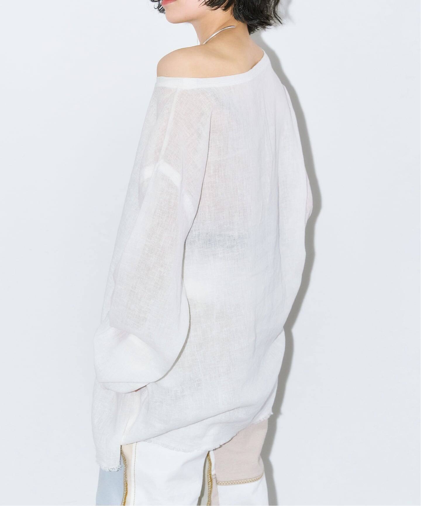 追加》ASA/C BIO WASH PULLOVER：ブラウス（シャツ／ブラウス
