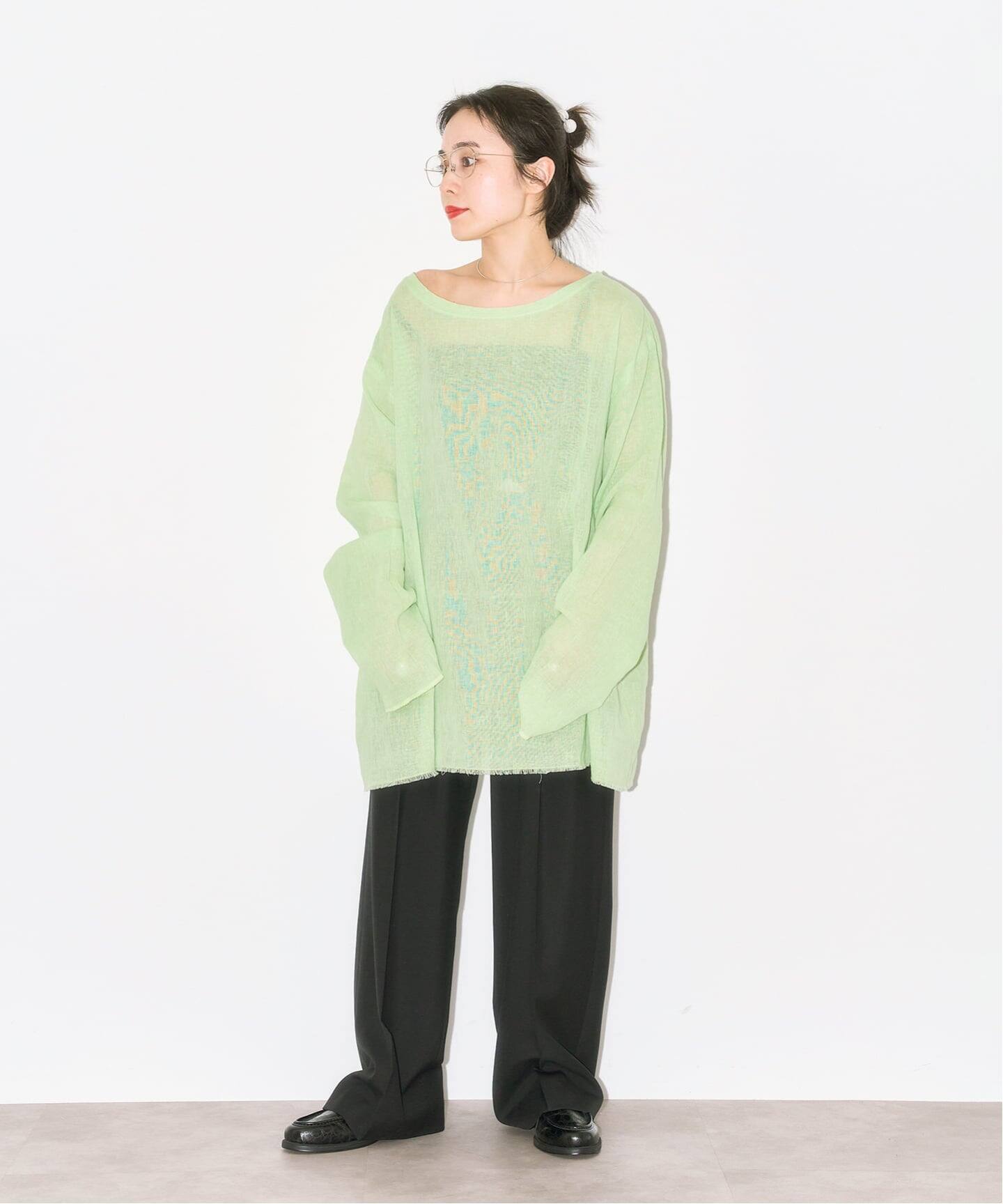 追加》ASA/C BIO WASH PULLOVER：ブラウス（シャツ／ブラウス 