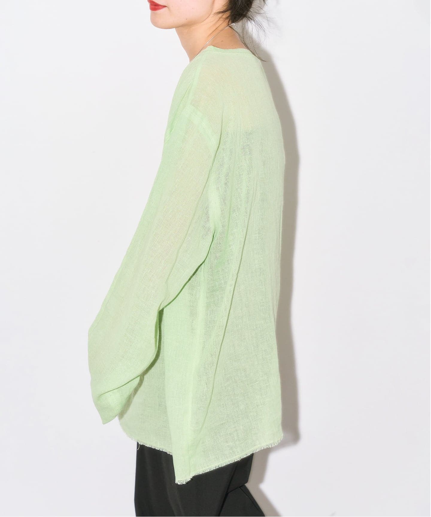 追加2》ASA/C BIO WASH PULLOVER：ブラウス（Tシャツ／カットソー
