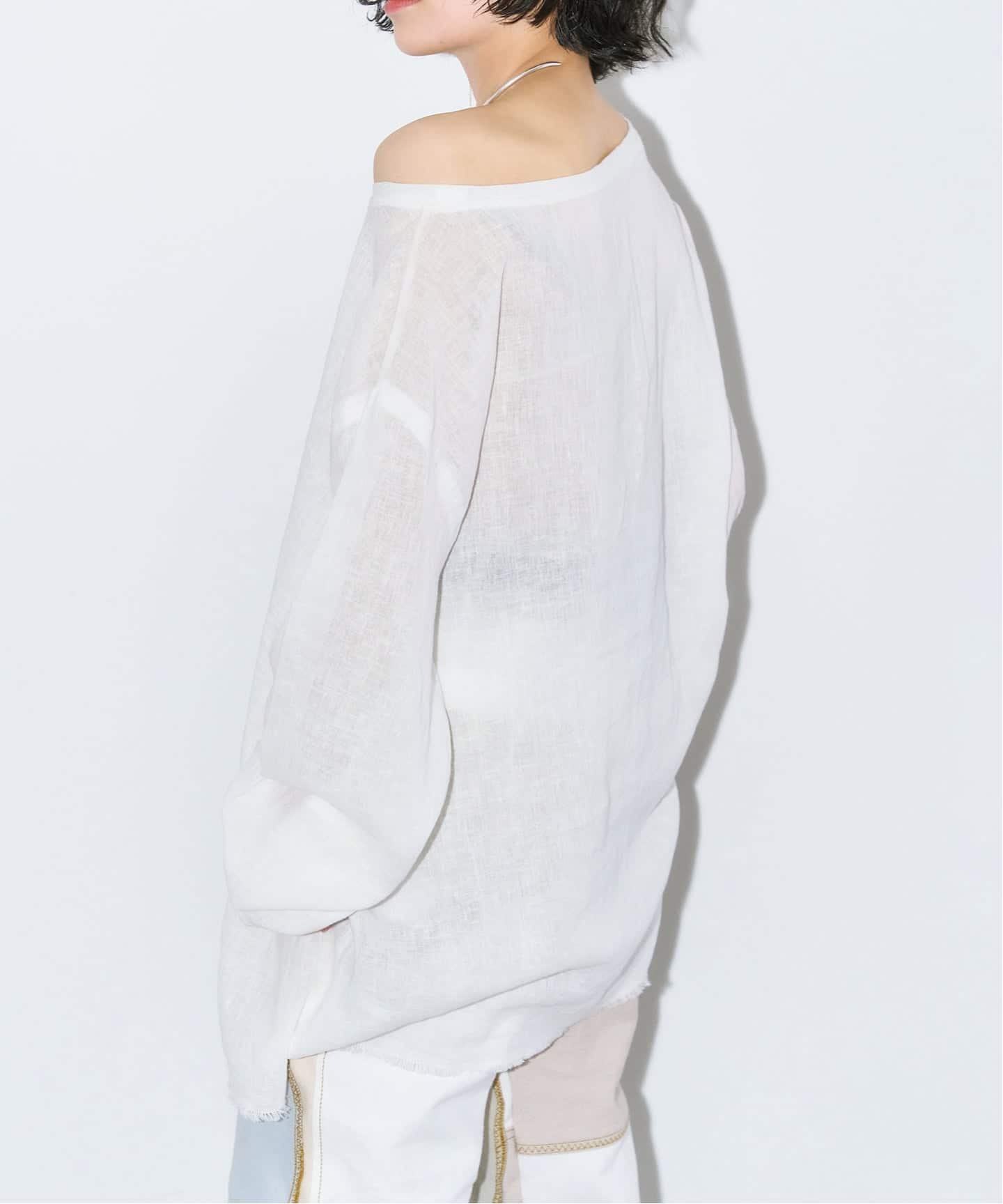 追加3》ASA/C BIO WASH PULLOVER ：ブラウス（Tシャツ／カットソー