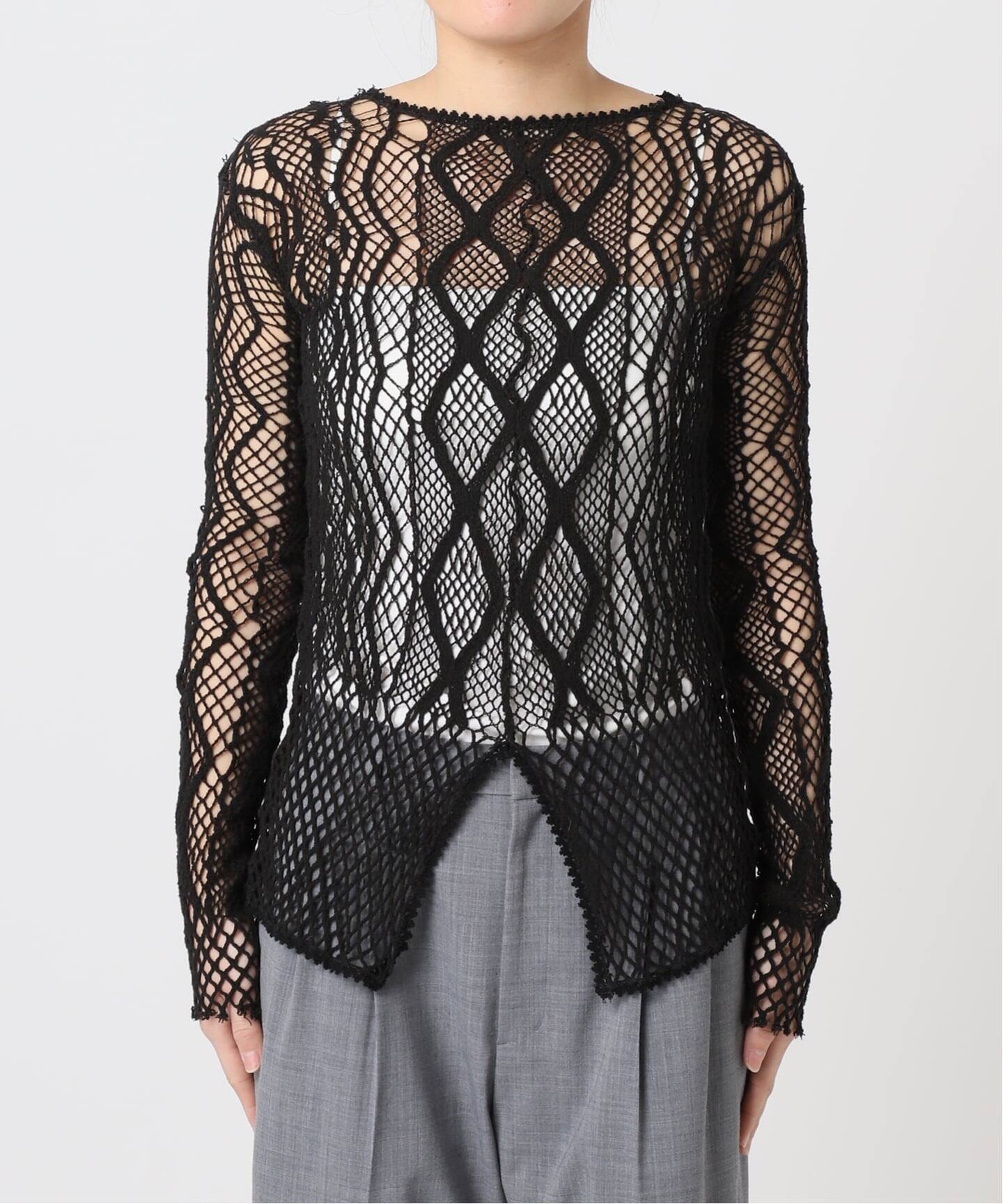 追加》EUCHRONIA 別注 LACE LONG SLEEVE 2：カットソー（Tシャツ