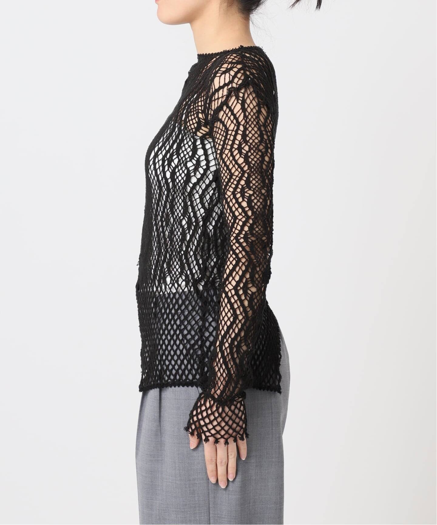 追加》EUCHRONIA 別注 LACE LONG SLEEVE 2：カットソー（Tシャツ