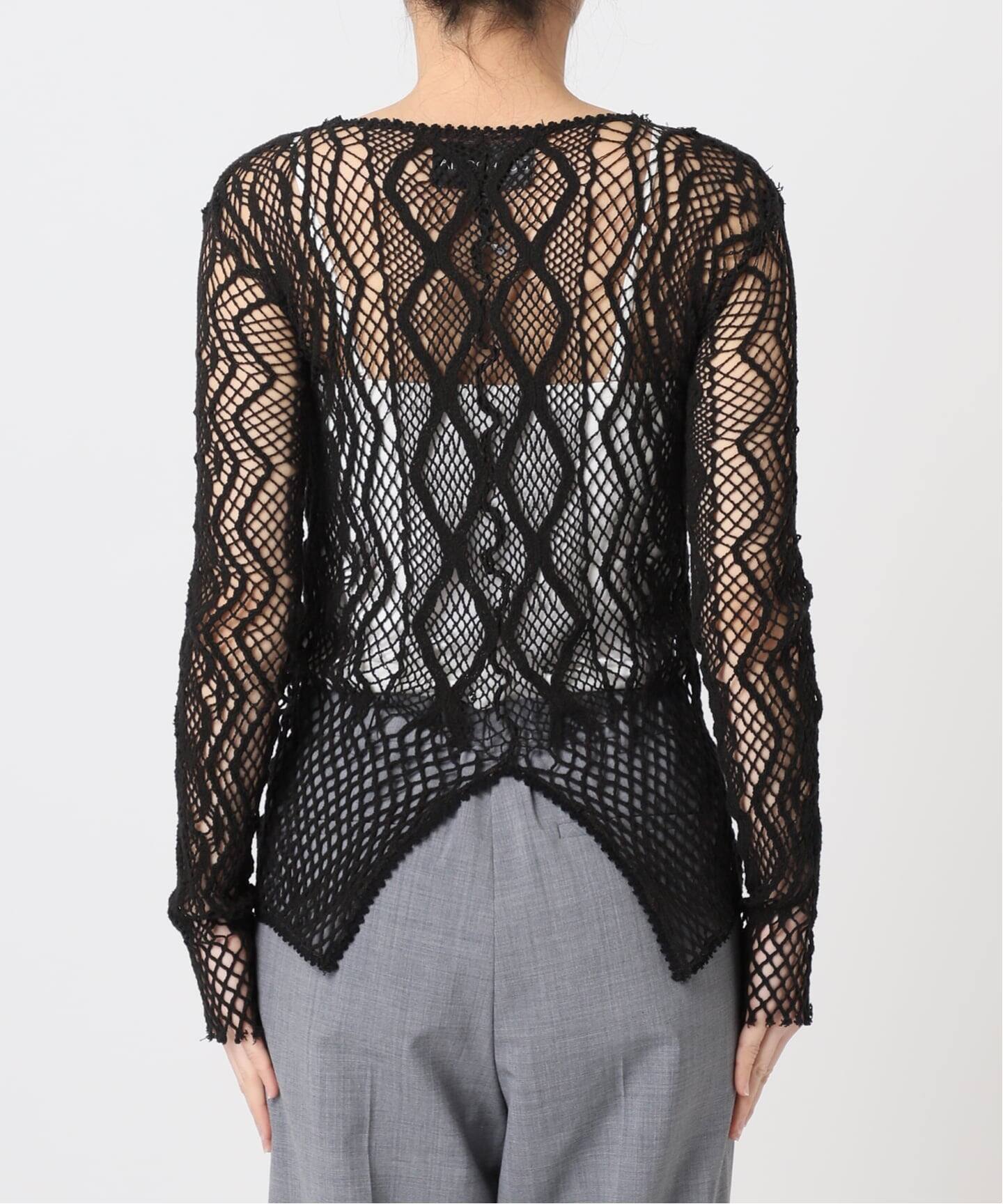 追加》EUCHRONIA 別注 LACE LONG SLEEVE 2：カットソー（Tシャツ