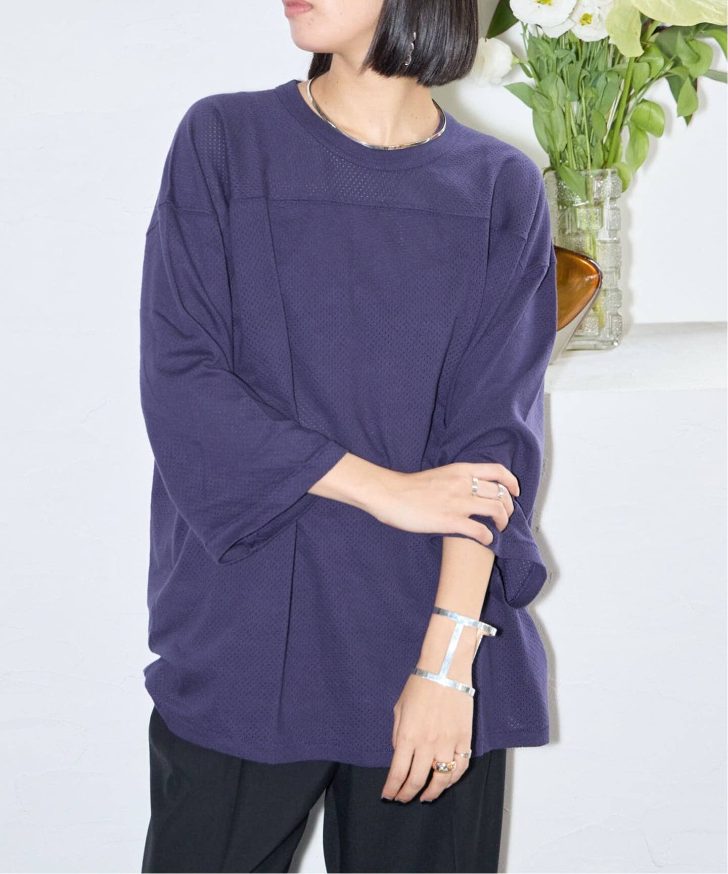 HEALTH KNIT U.S.COTTON MESH FOOTBALL 55018：Tシャツ（Tシャツ 
