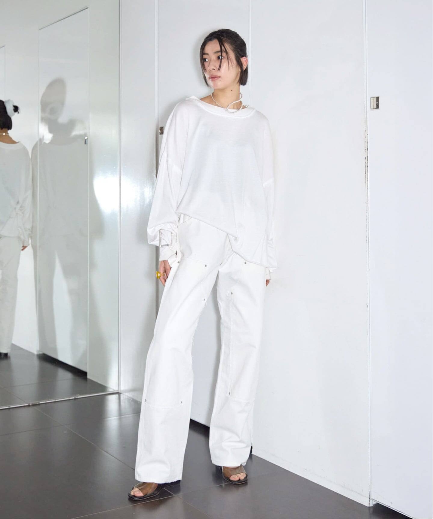 ◇新品◇cityshop HIGH GAUGH URAKE PULLOVER 黒 追加5》HIGH GAUGE URAKE PULLOVER：カットソー（Tシャツ／カットソー