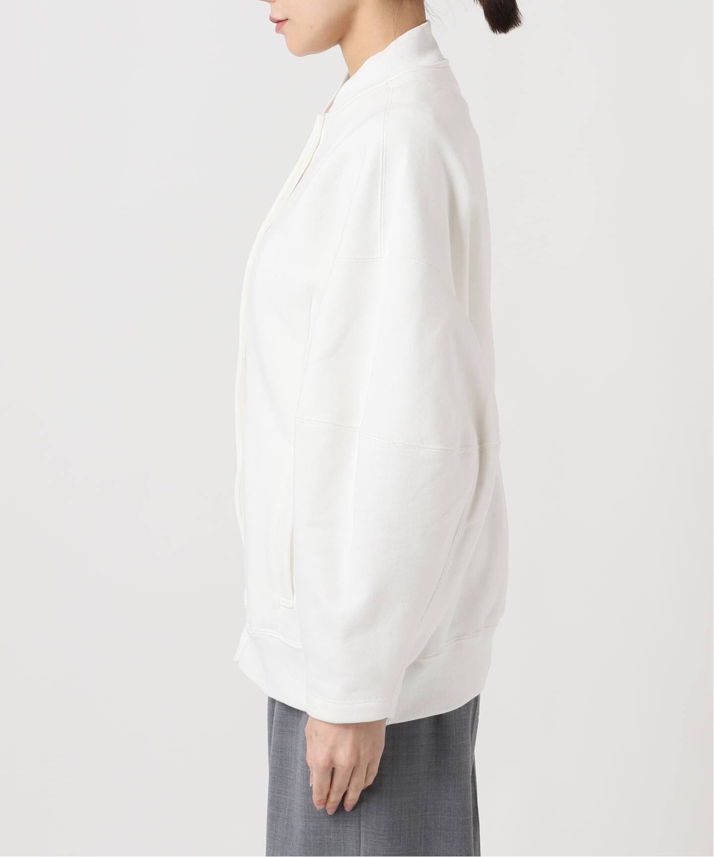 SEEALL 別注 ERGONOMIC SNAP CARDIGAN [WHITE]：スウェット