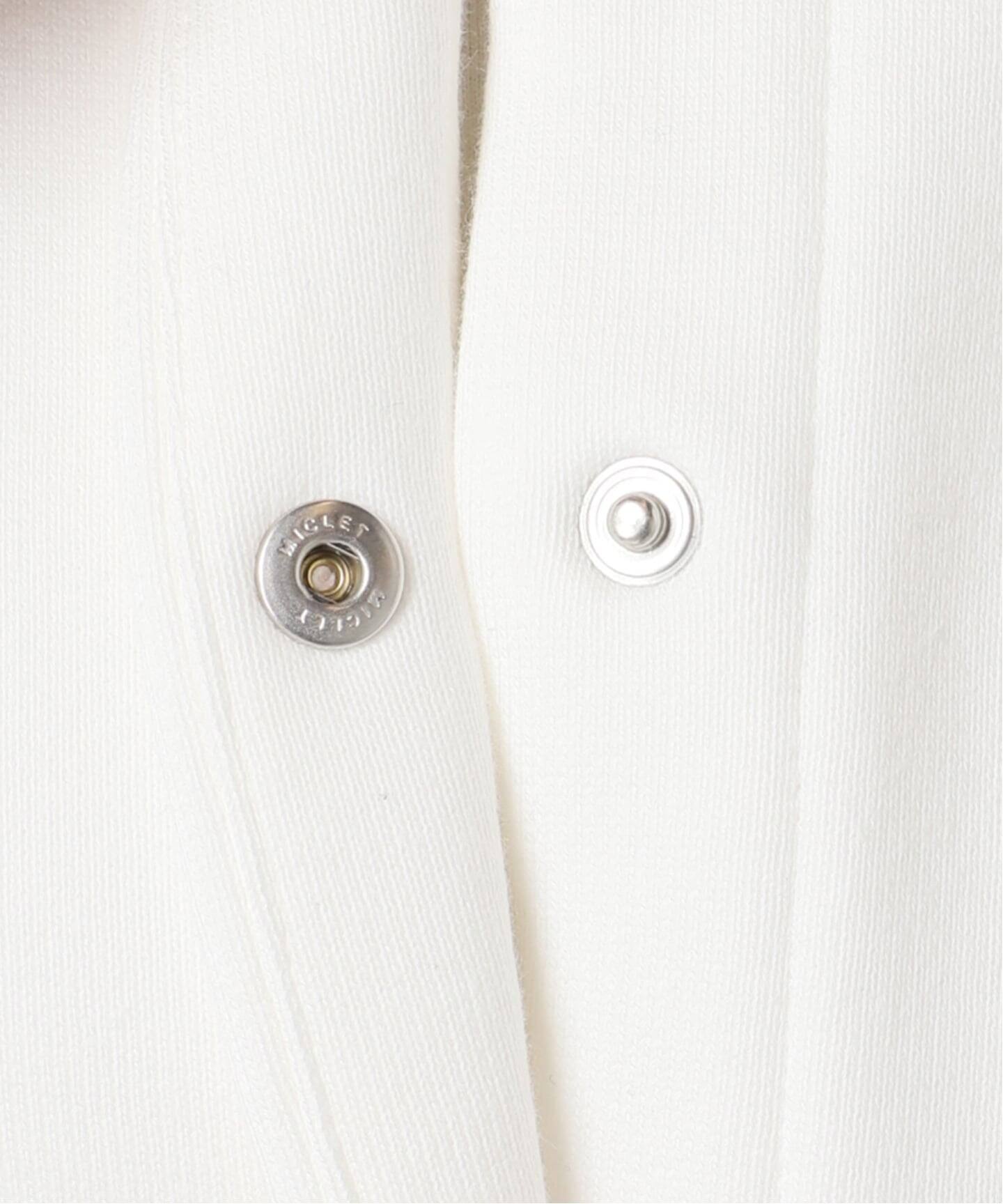 SEEALL 別注 ERGONOMIC SNAP CARDIGAN [WHITE]：スウェット