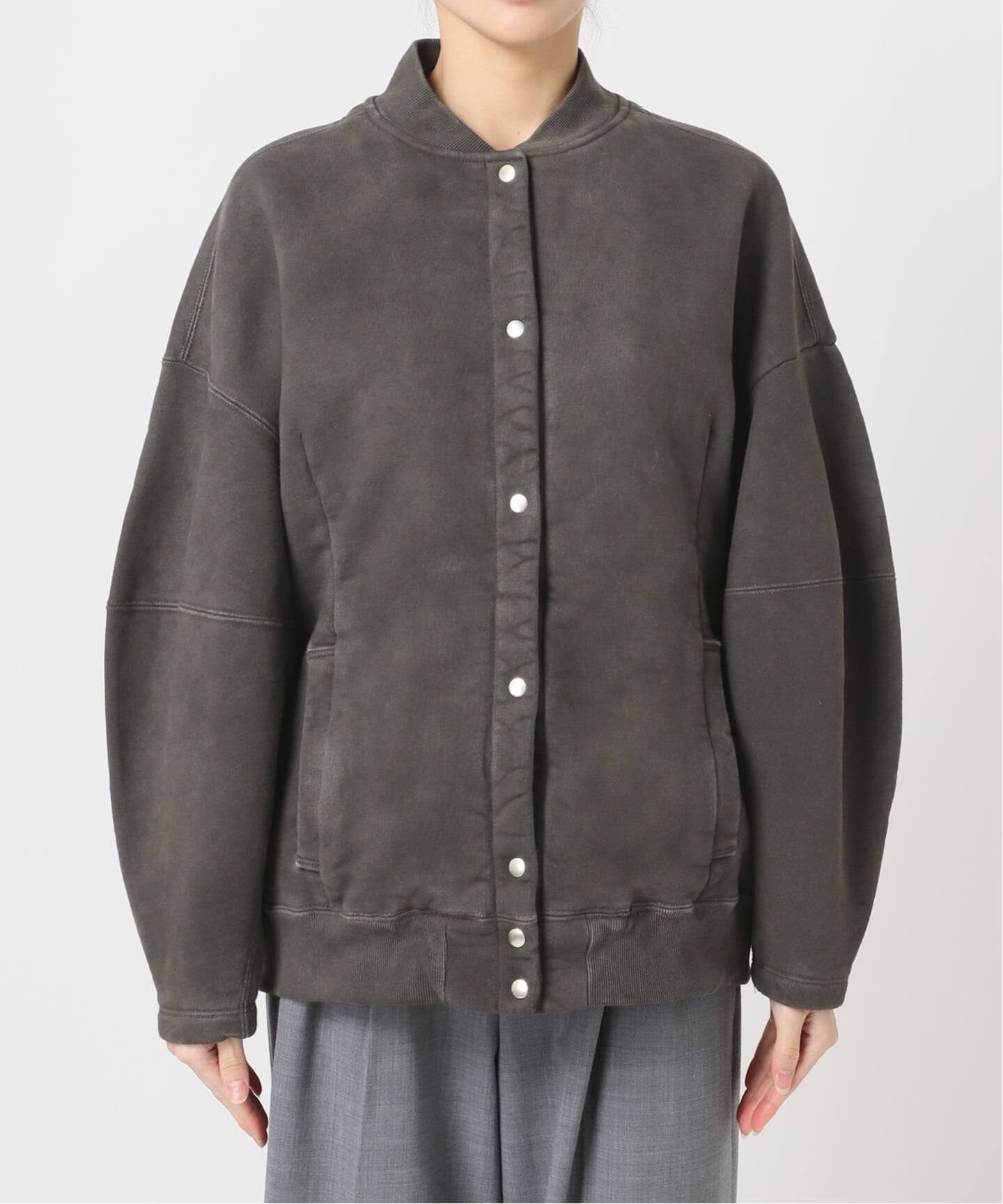 SEEALL 別注 ERGONOMIC SNAP CARDIGAN [BLACK]：スウェット
