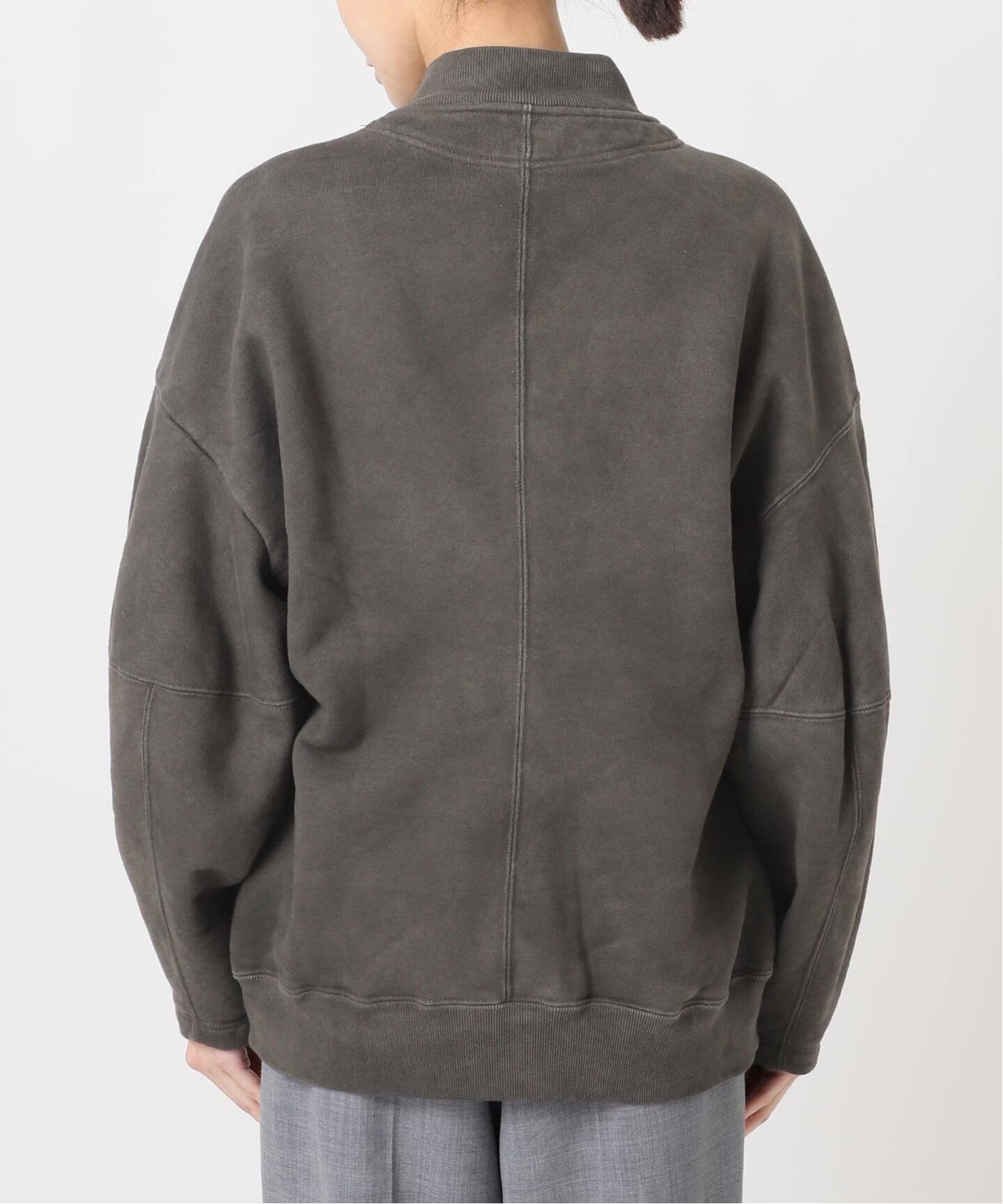 SEEALL 別注 ERGONOMIC SNAP CARDIGAN [BLACK]：スウェット