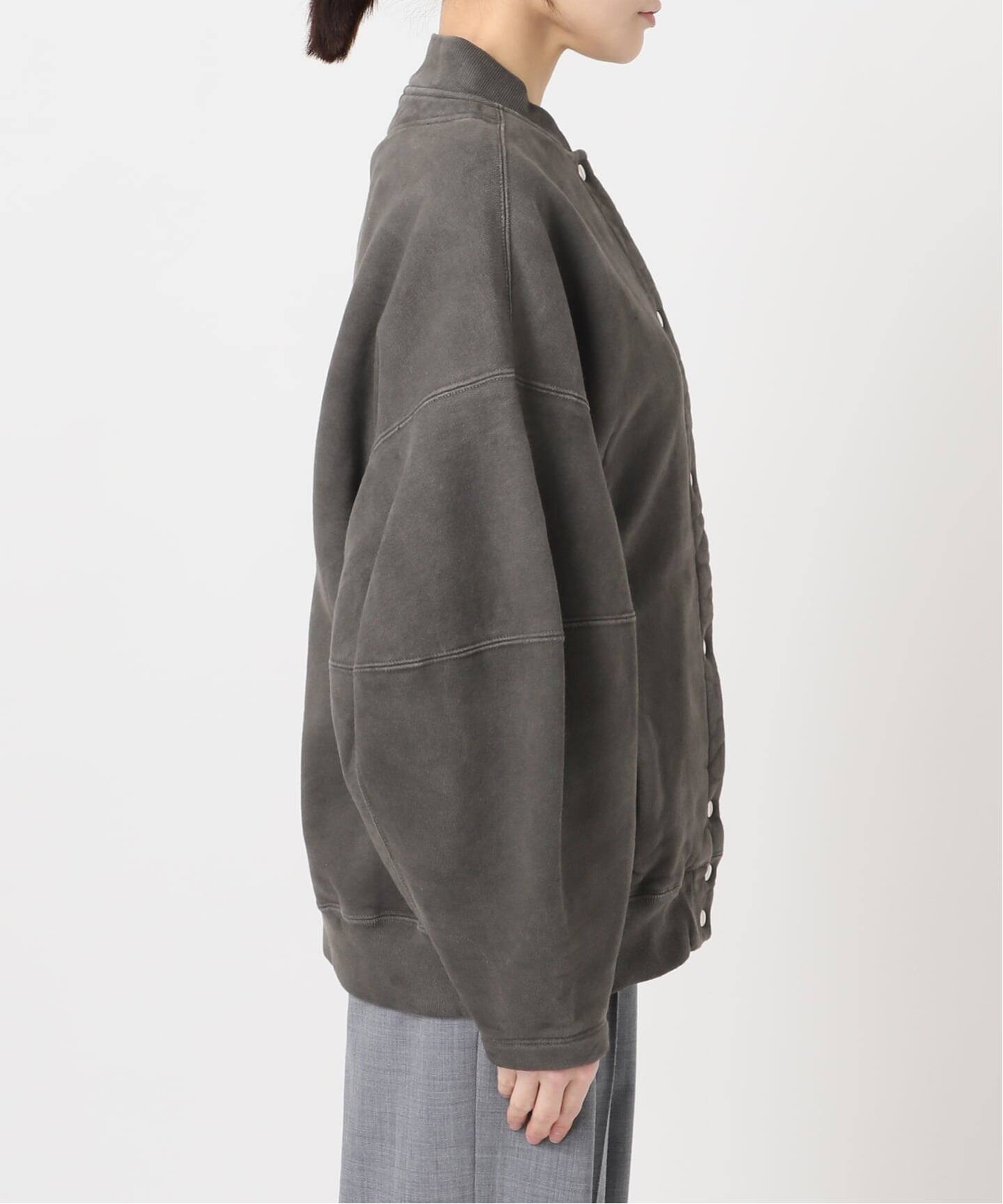 SEEALL 別注 ERGONOMIC SNAP CARDIGAN [BLACK]：スウェット
