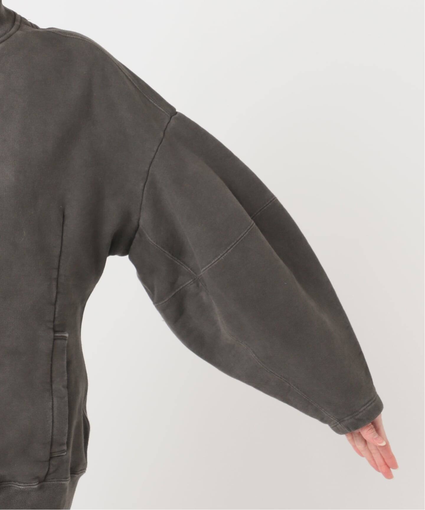 SEEALL 別注 ERGONOMIC SNAP CARDIGAN [BLACK]：スウェット