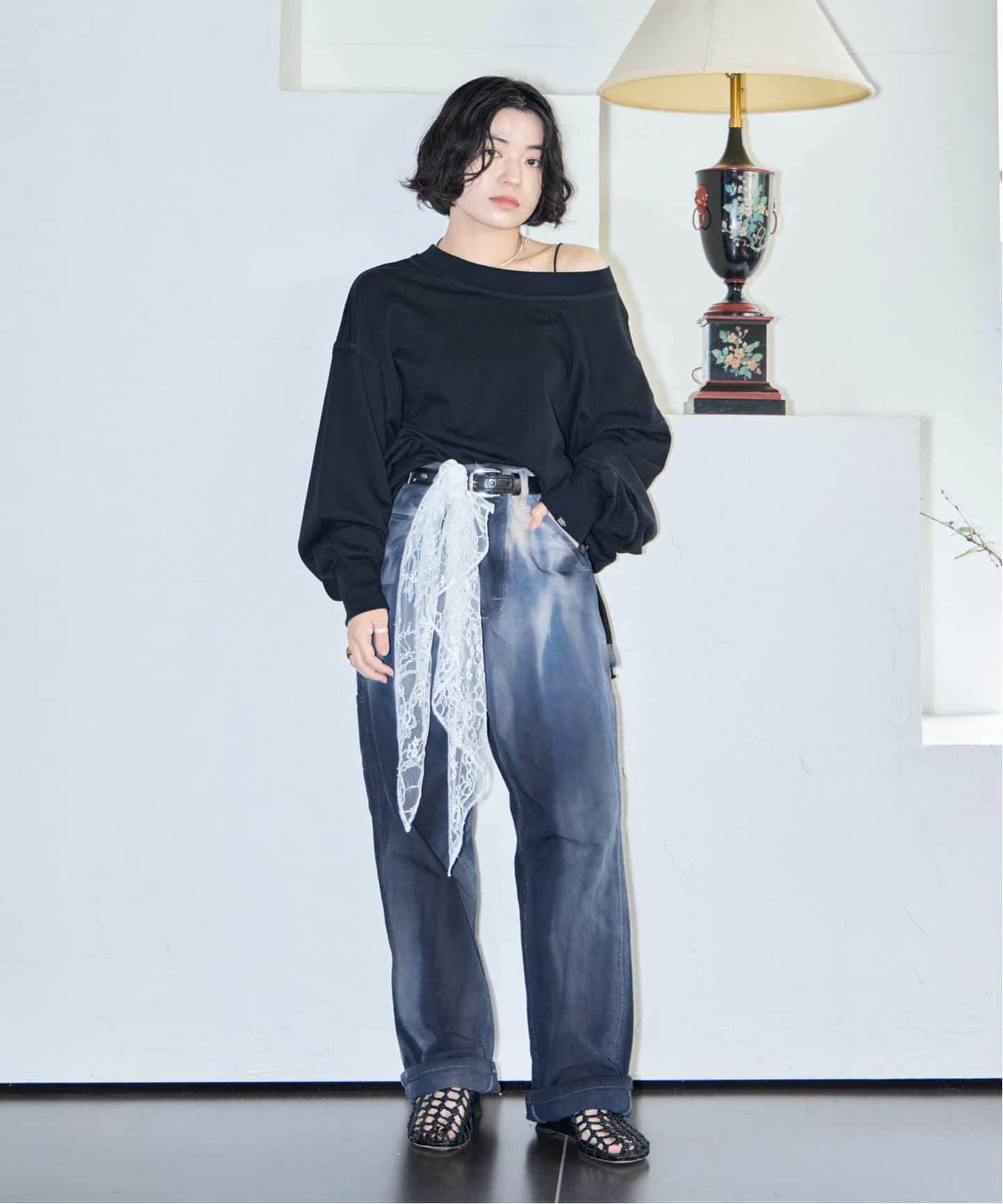 追加》HIGH GAUGH URAKE PULLOVER：カットソー（Tシャツ／カットソー