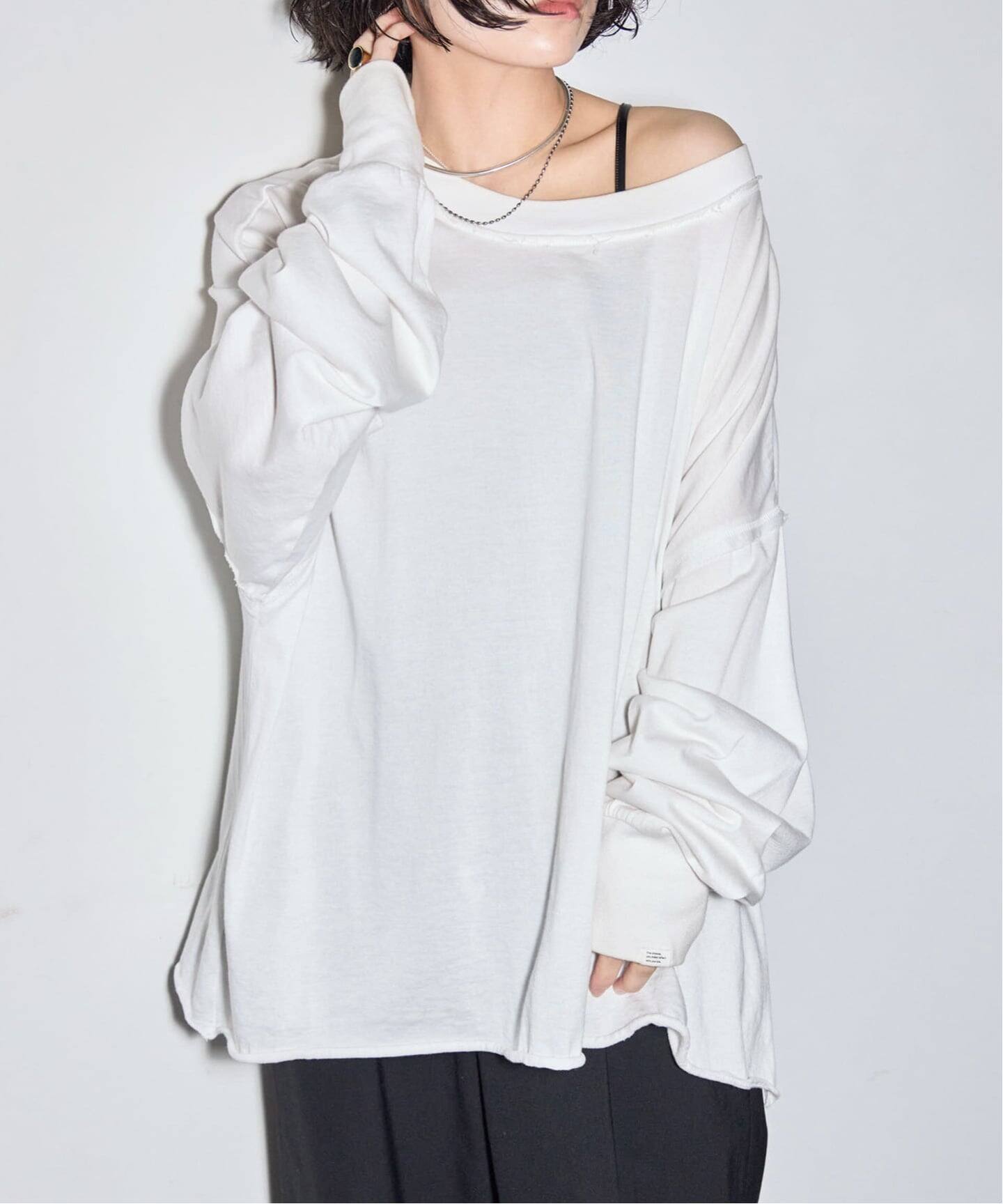 追加》HIGH GAUGH URAKE PULLOVER：カットソー（Tシャツ／カットソー