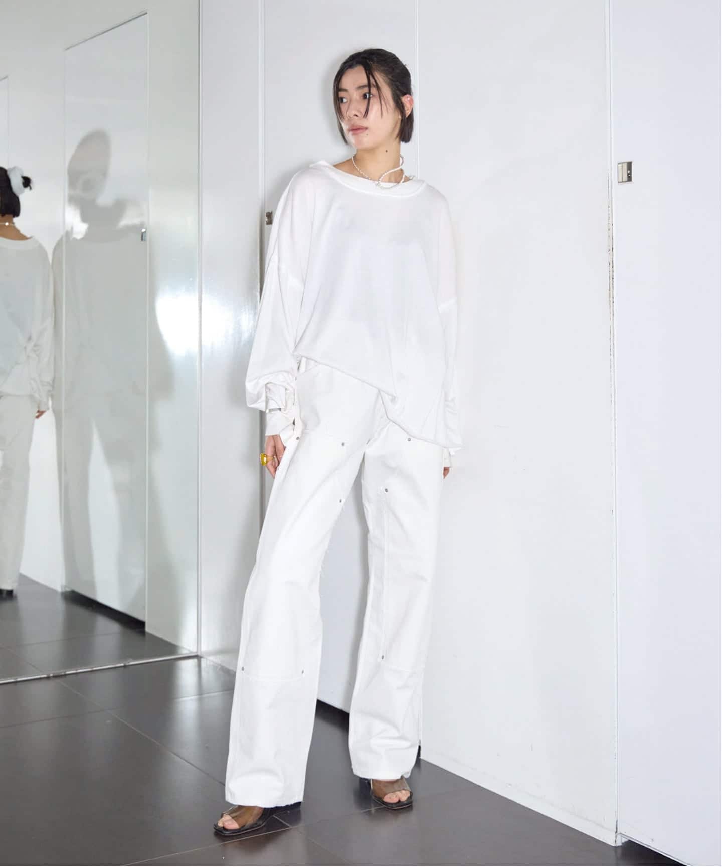 追加》HIGH GAUGH URAKE PULLOVER：カットソー（Tシャツ／カットソー