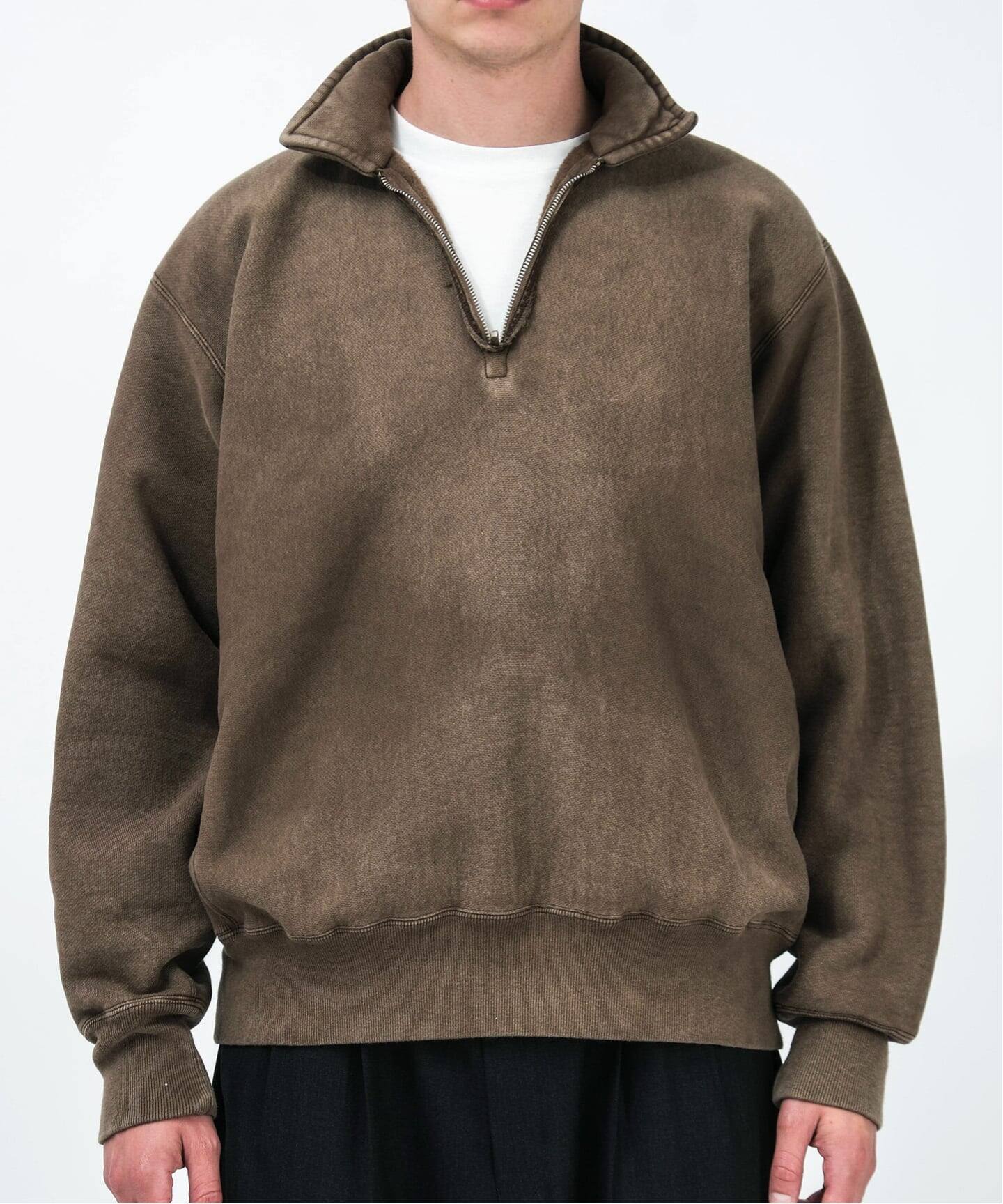 A.PRESSE/アプレッセ】Vintage Half Zip Sweatshirt（スウェット）｜L