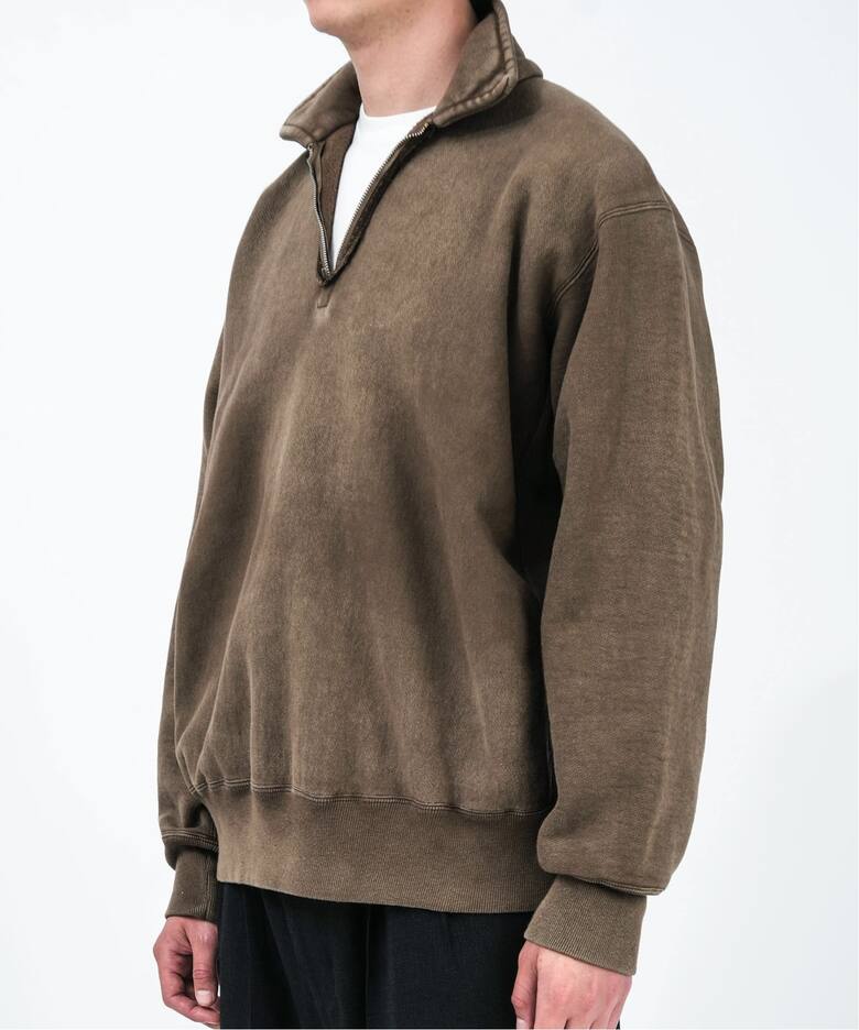 A.PRESSE/アプレッセ】Vintage Half Zip Sweatshirt（スウェット）｜L 