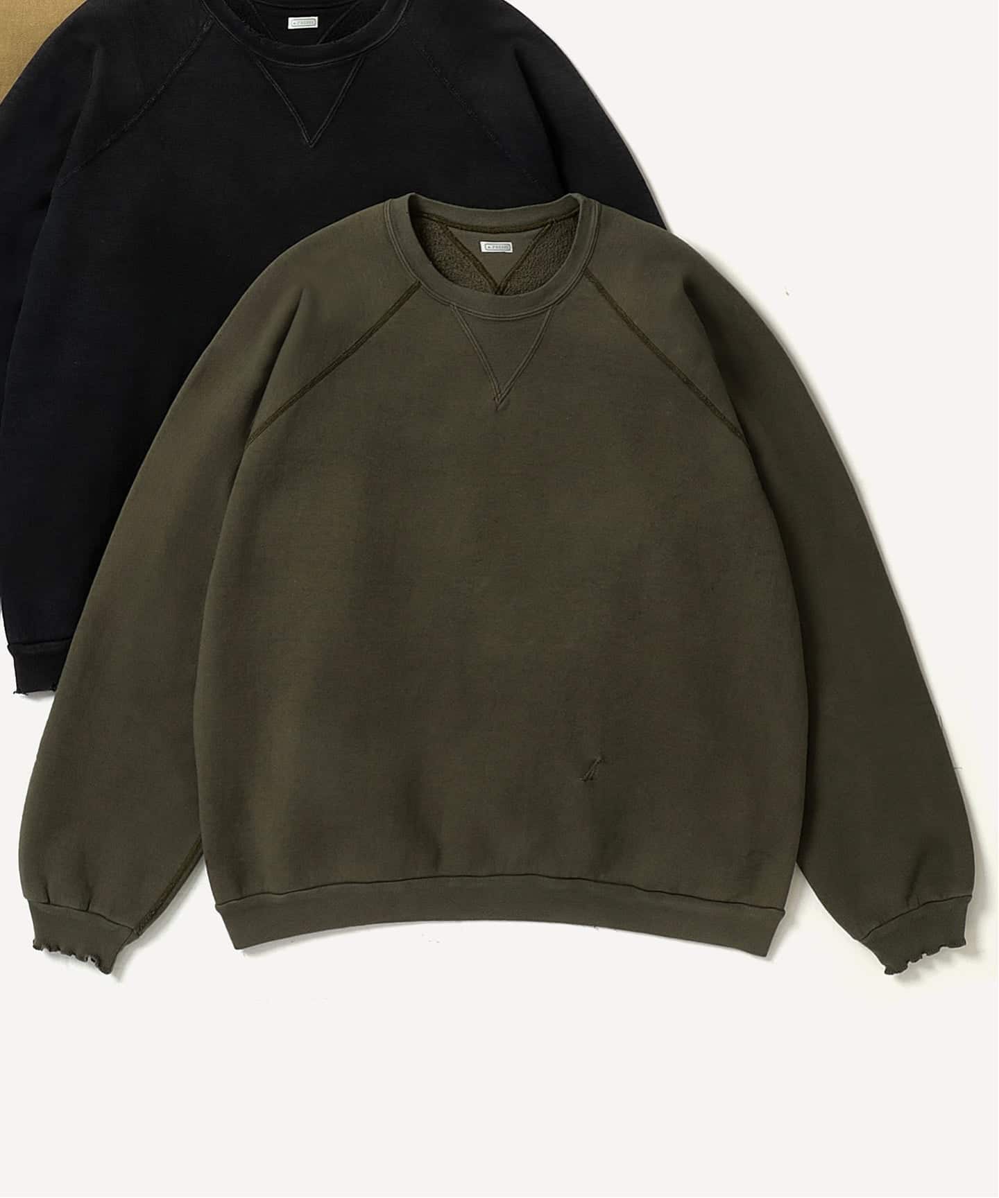 A.PRESSE/アプレッセ】 Vintage Double V Sweatshirt（スウェット）｜L