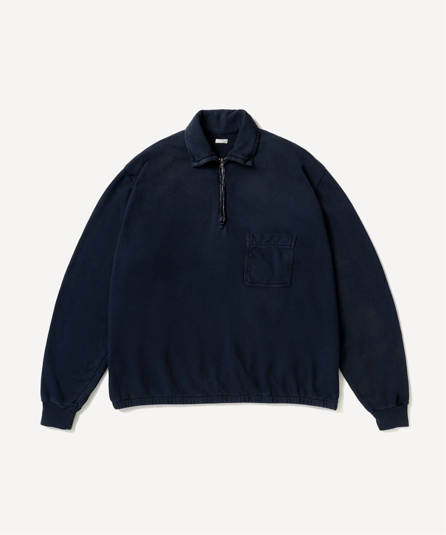 A.PRESSE/アプレッセ】Vintage Light Weight Half Zip S（Tシャツ