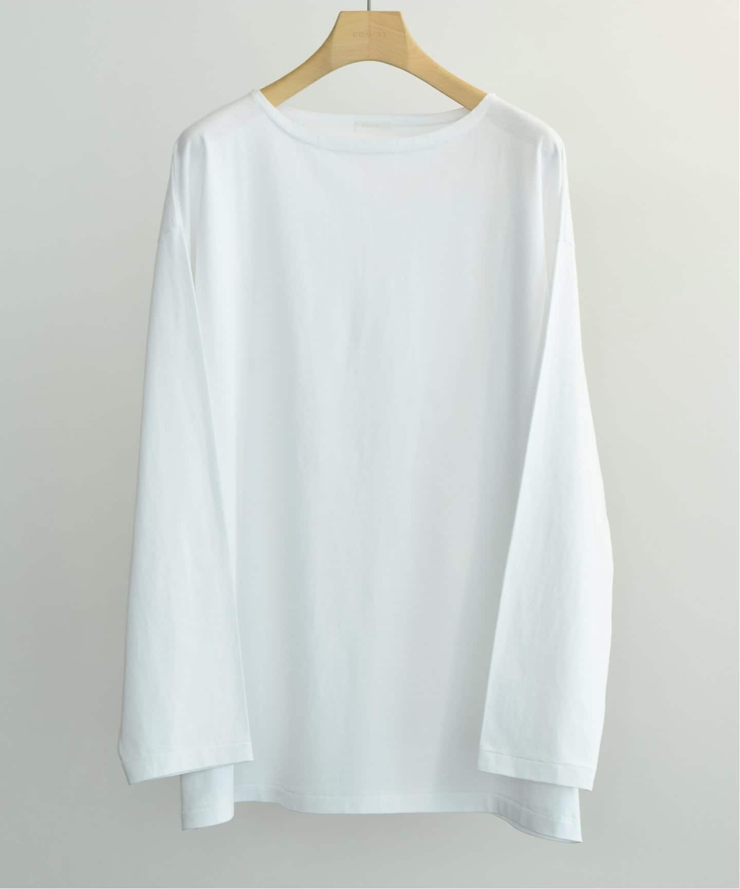 COMOLI / コモリ】コットンジャージ ボートネック（Tシャツ