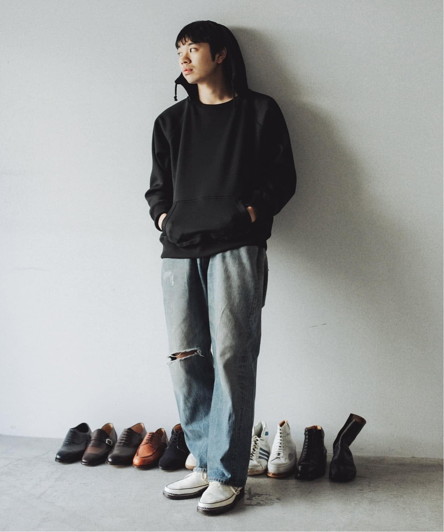 FOUNDOUR EX W FACE 2TONE HOODIE レショップ 別注 FOUNDOUR/ファウンダ】EX W FACE 2TONE HOODIE（パーカー）｜L'ECHOPPE