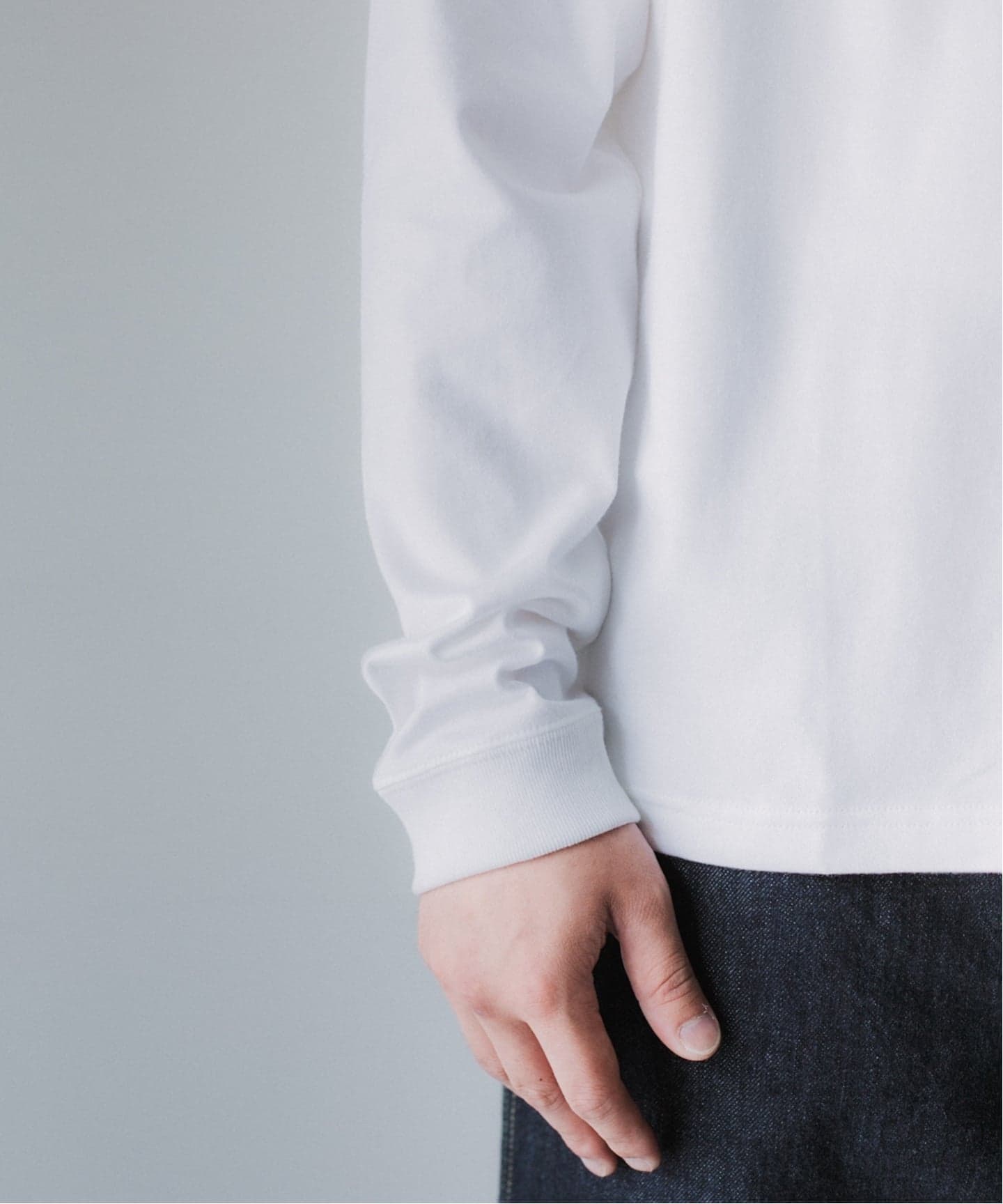 LE / エルイー】 BINDER NECK LONG T：カットソー（Tシャツ