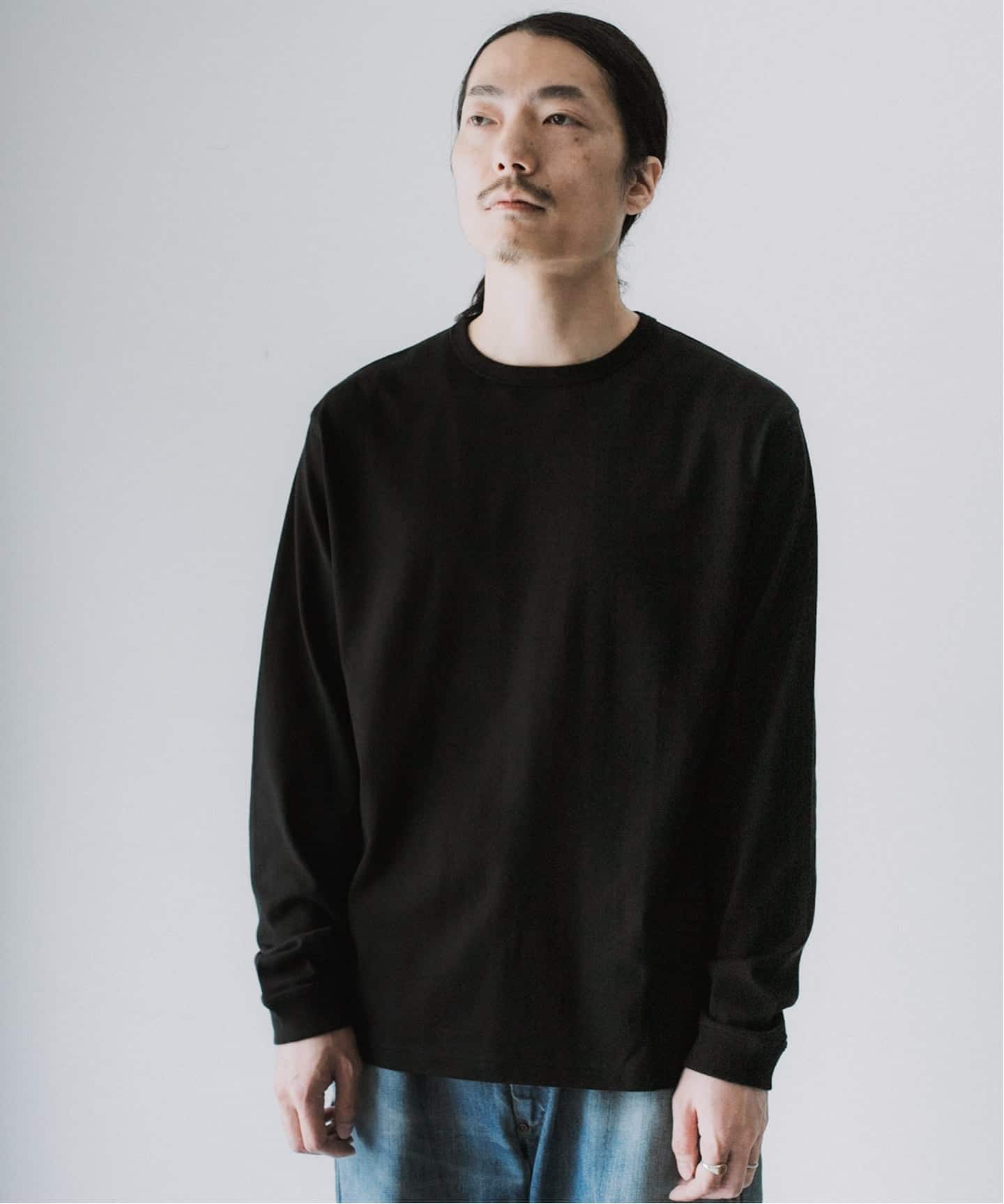 LE / エルイー】 BINDER NECK LONG T：カットソー（Tシャツ