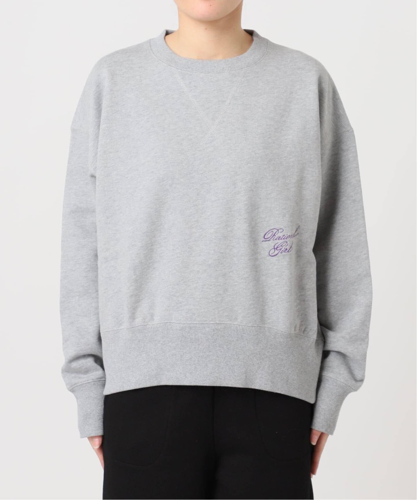 RATIONAL GIRL ロゴ刺繍スウェットプルオーバー（スウェット