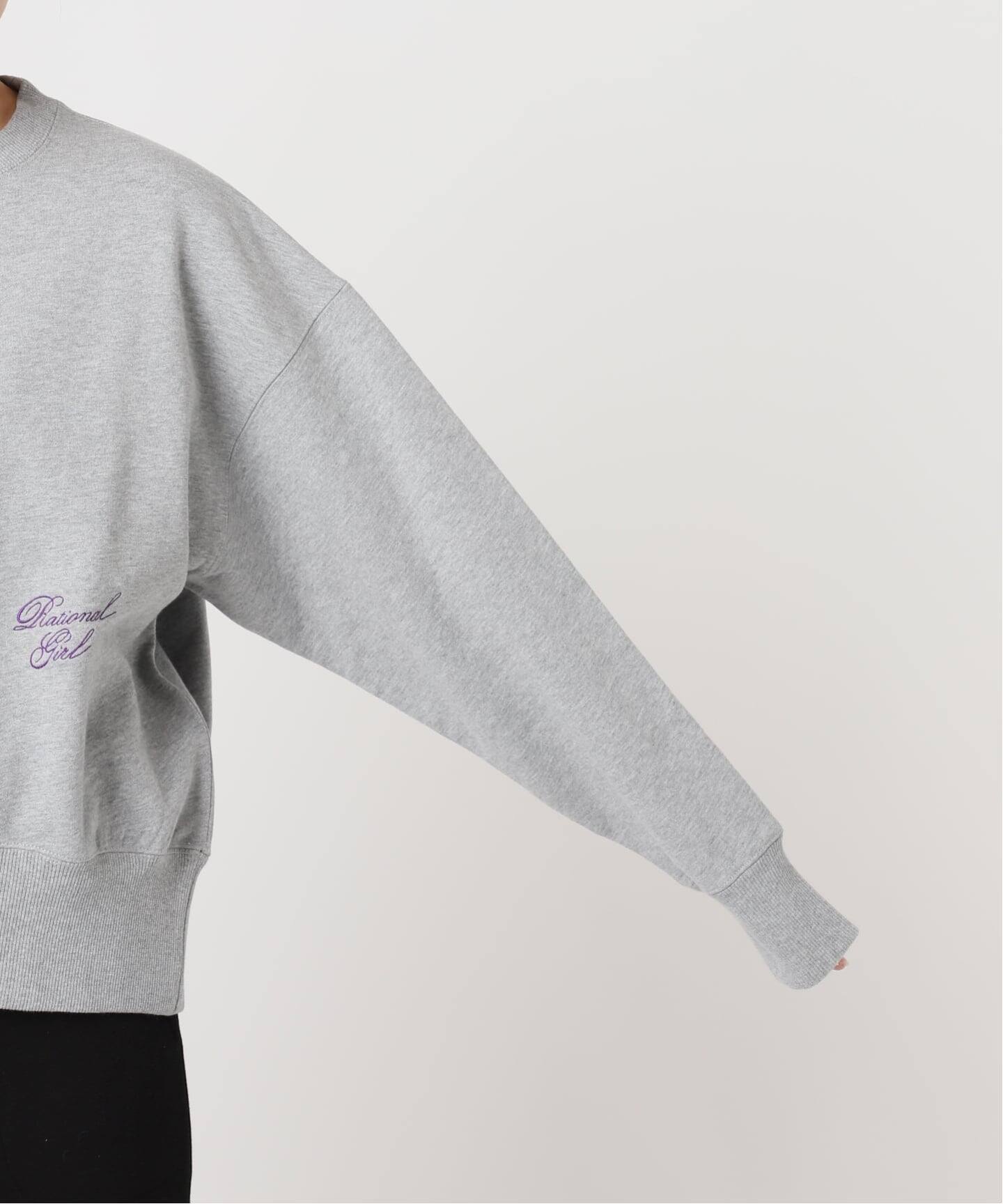 RATIONAL GIRL ロゴ刺繍スウェットプルオーバー（スウェット