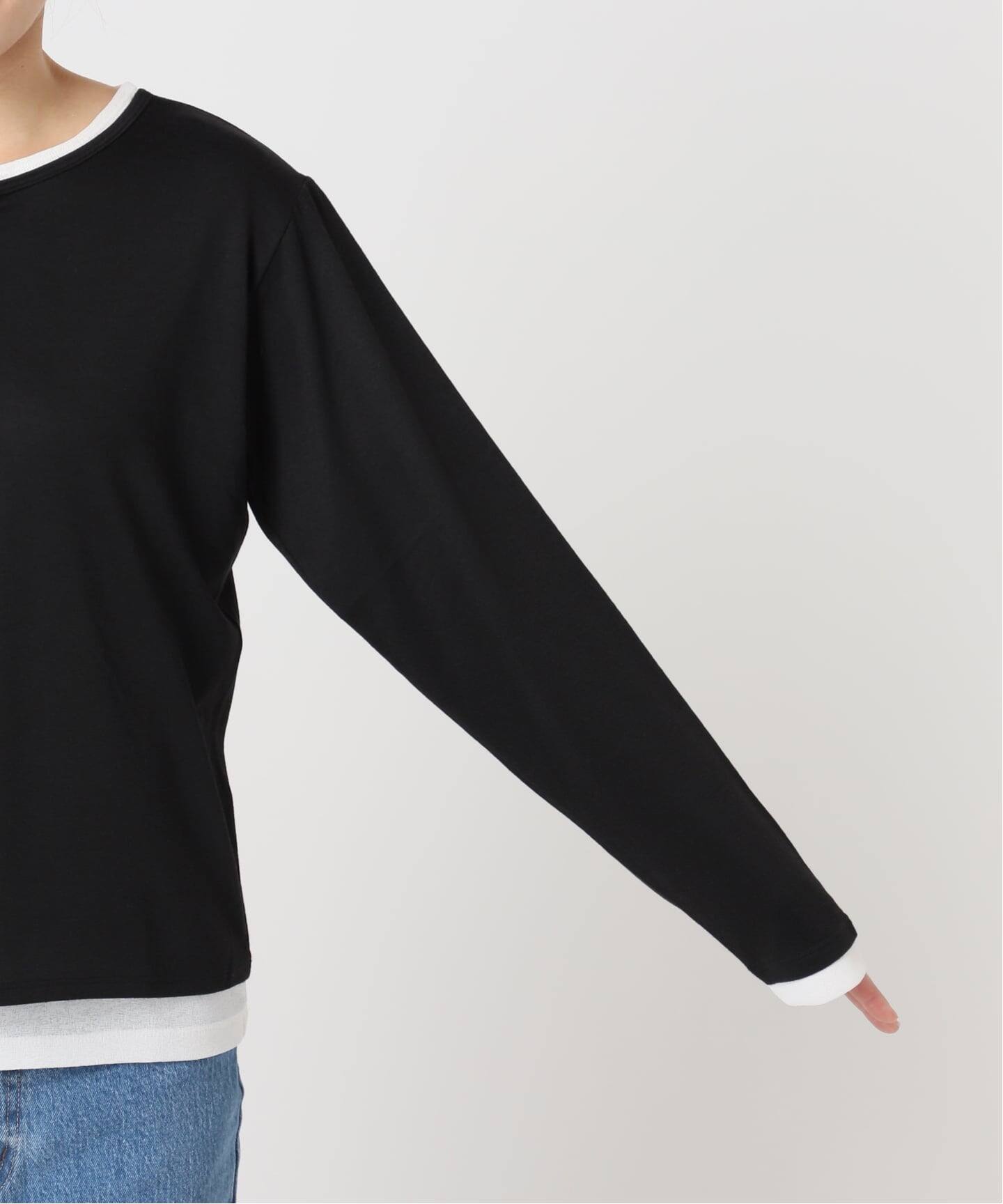 レイヤードライクヘンリーネックロンT（Tシャツ／カットソー