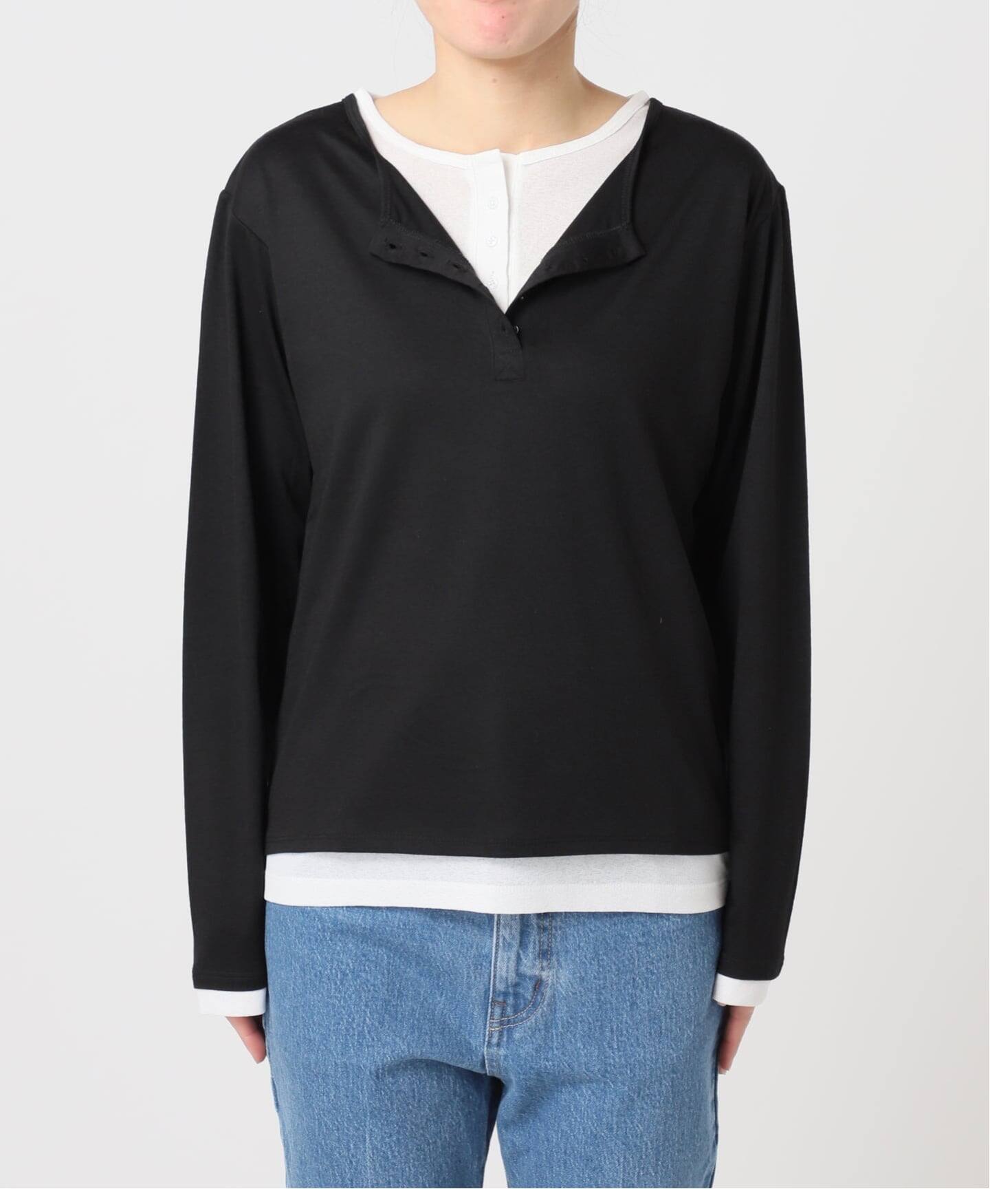 レイヤードライクヘンリーネックロンT（Tシャツ／カットソー