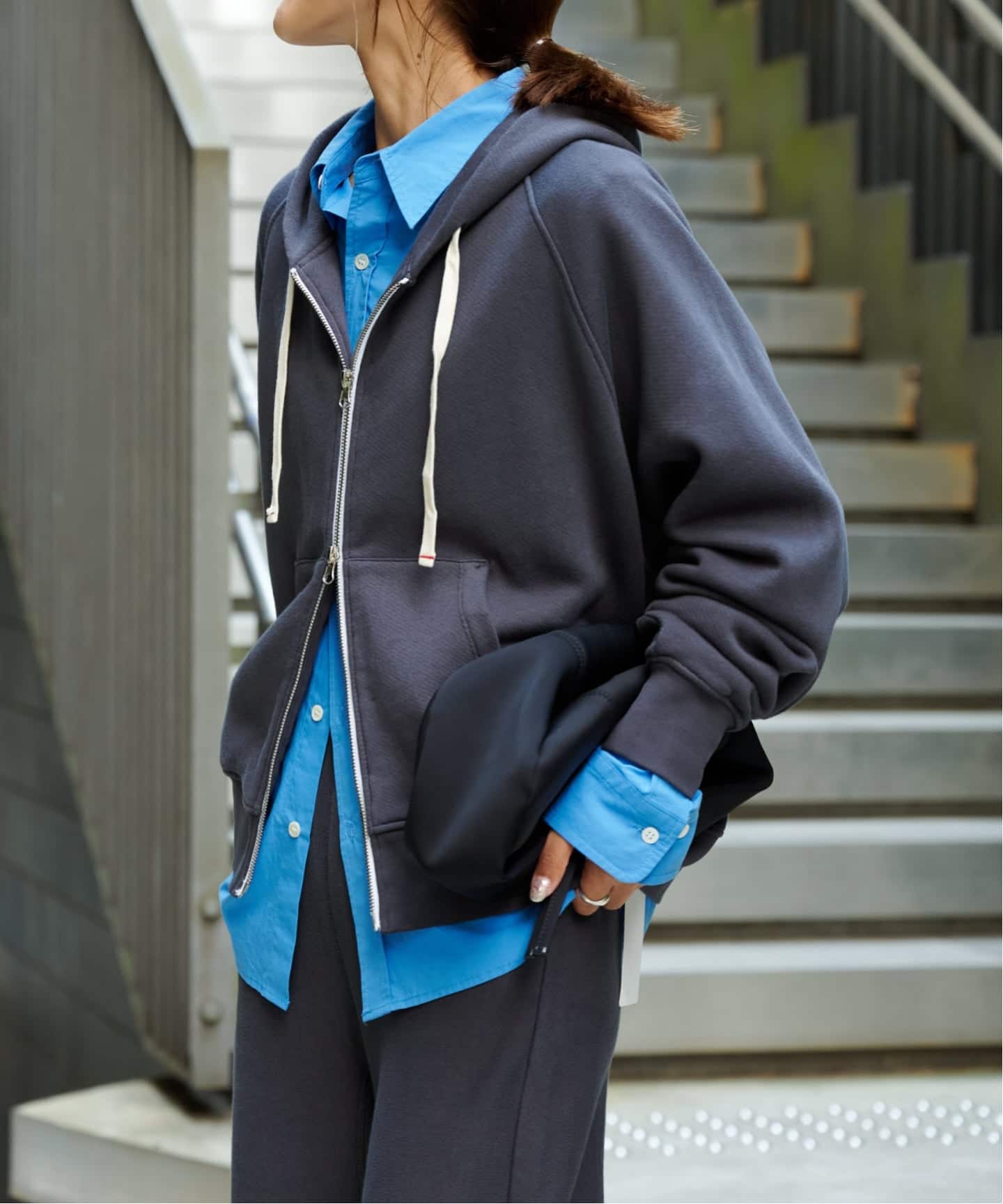 ≪予約≫VINTAGE LIKE SWEAT ZIP HOODIE（パーカー）｜OUTDOOR
