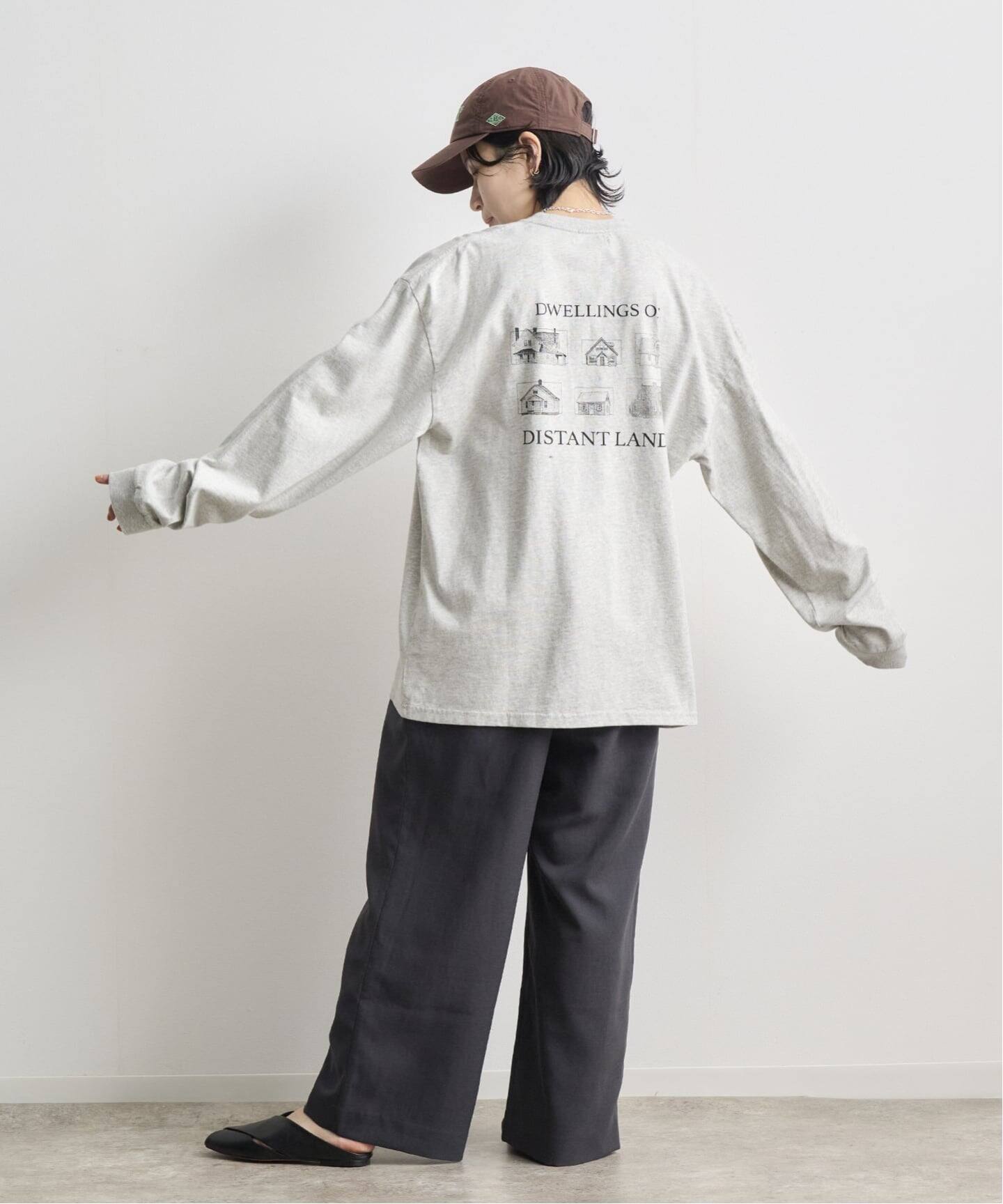 anuke Print Long T-shirts（Tシャツ／カットソー）｜BOICE FROM