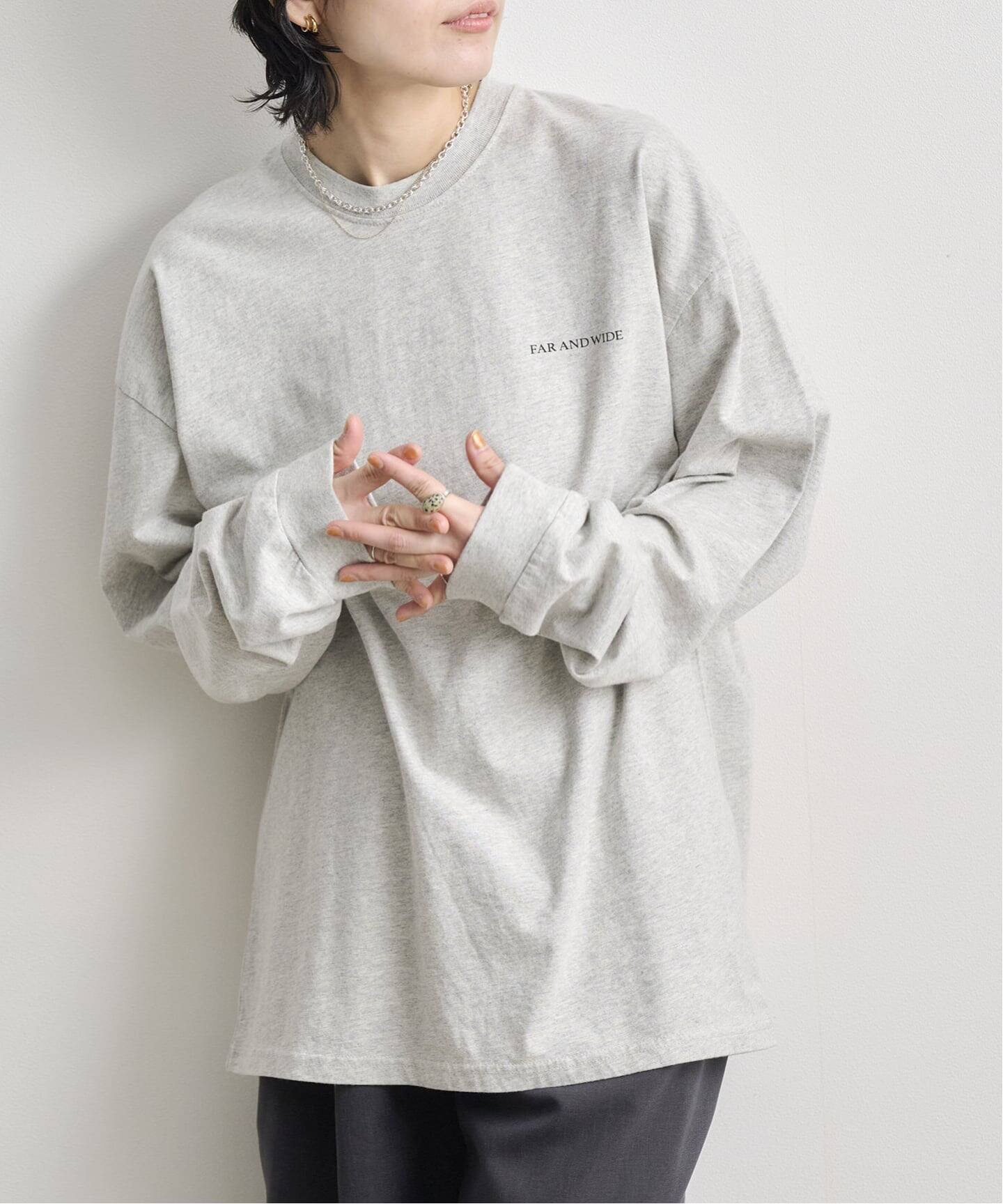 anuke Print Long T-shirts（Tシャツ／カットソー）｜BOICE FROM