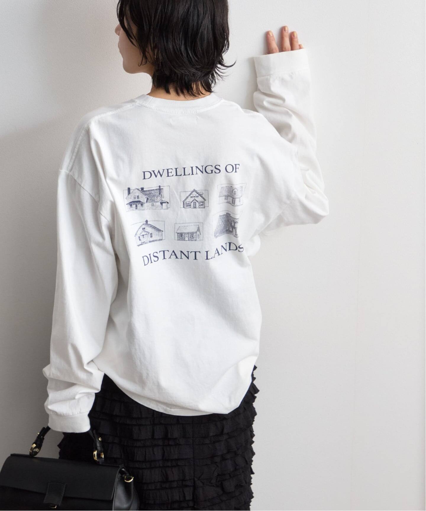 anuke Print Long T-shirts（Tシャツ／カットソー）｜BOICE FROM