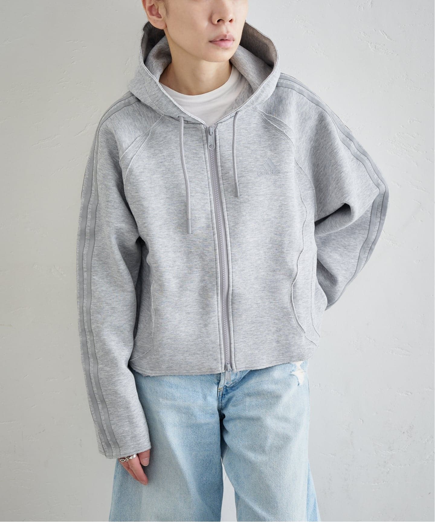 adidas originals TEAMGEIST ZIPPED HOODIE KC6421（パーカー）｜BOICE