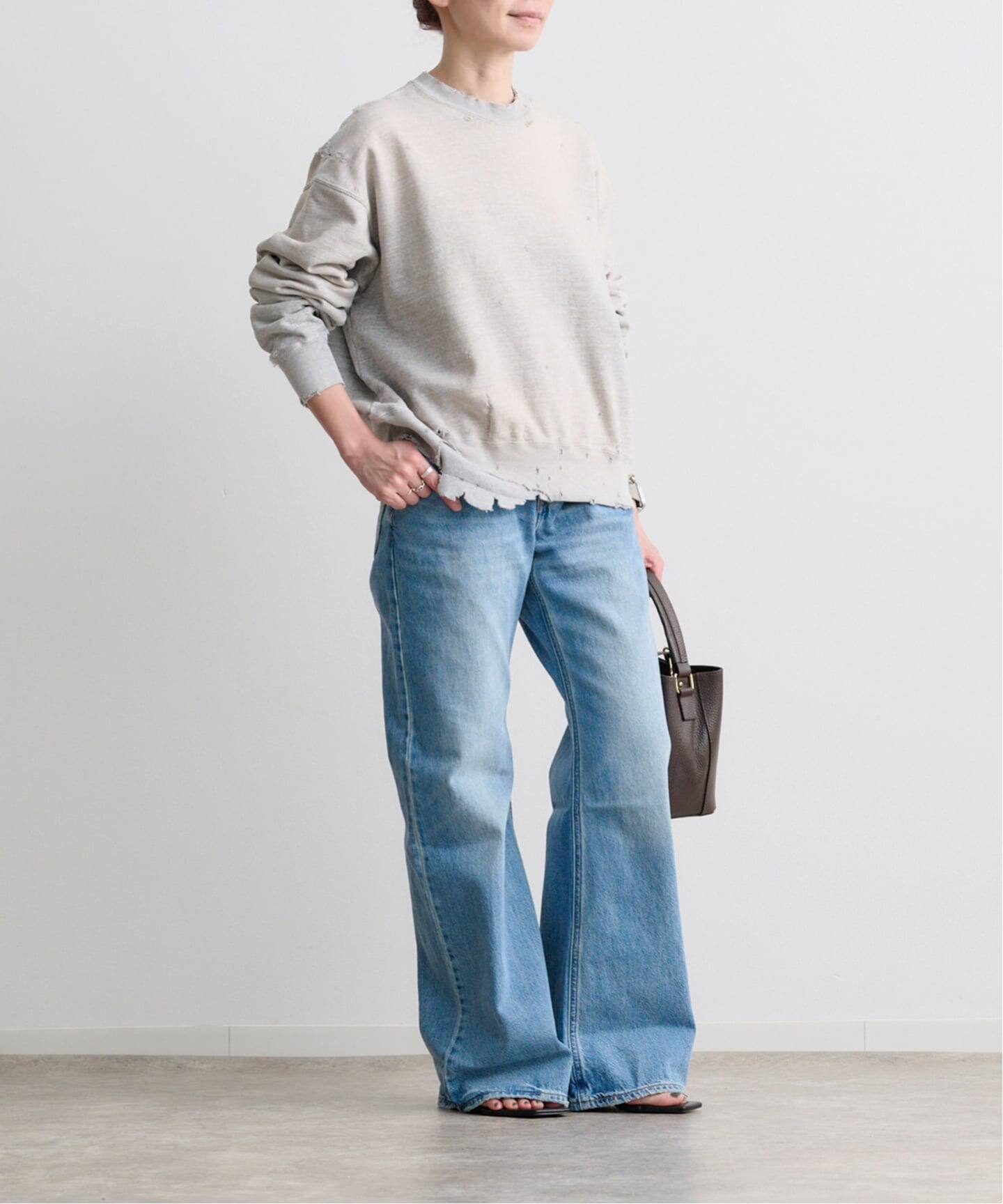 KURO MORE DAMAGE CREW NECK SWEAT（スウェット）｜BOICE FROM