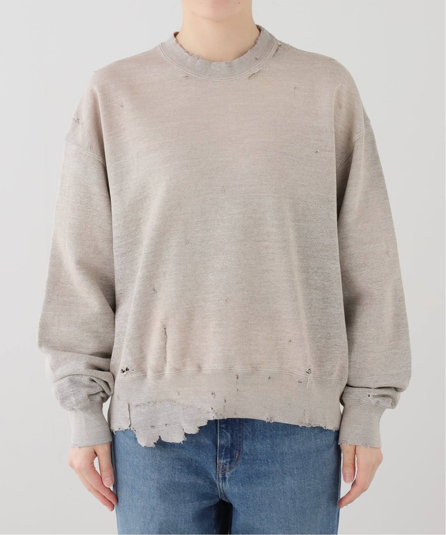 KURO MORE DAMAGE CREW NECK SWEAT（スウェット）｜BOICE FROM
