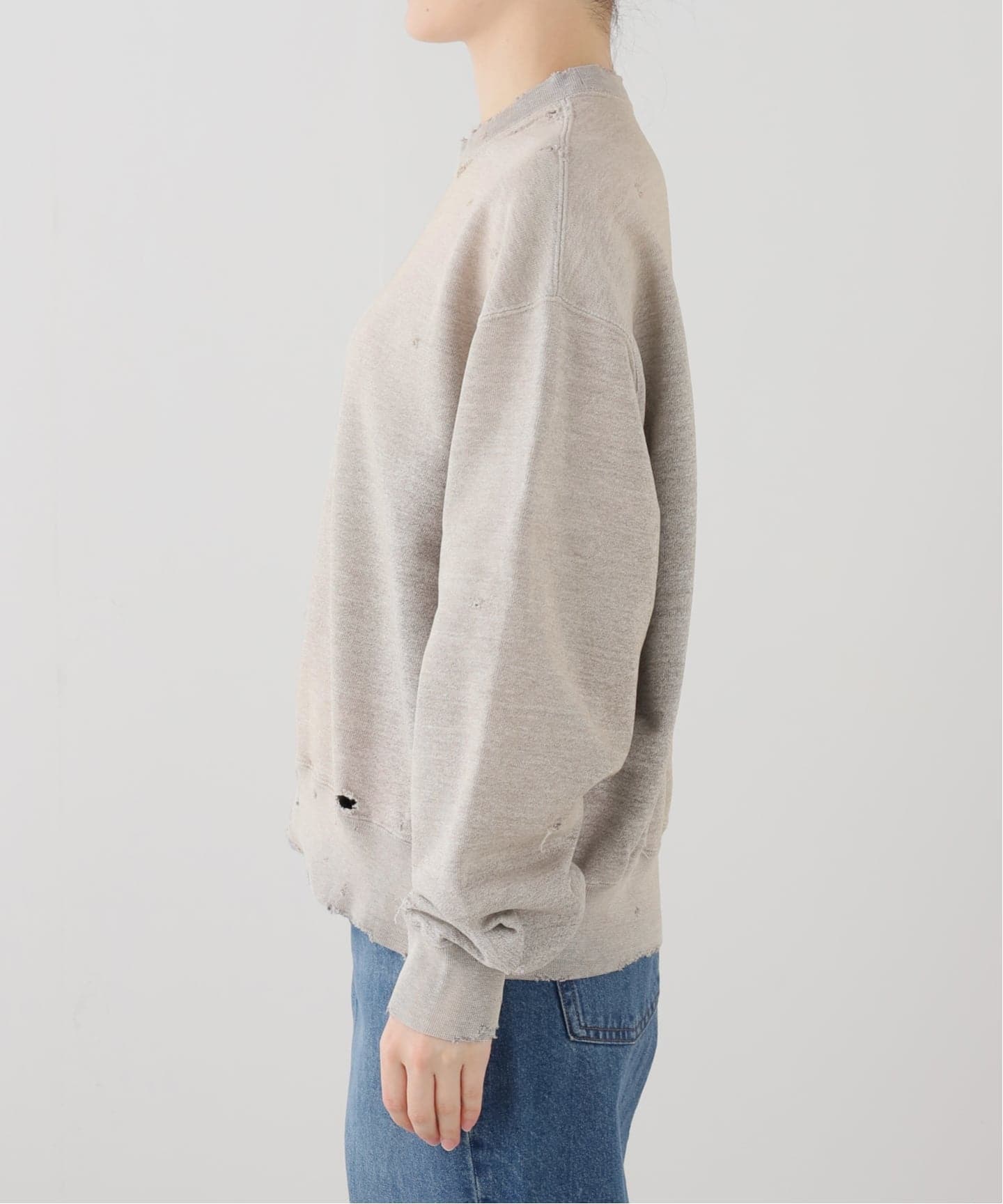 KURO MORE DAMAGE CREW NECK SWEAT（スウェット）｜BOICE FROM