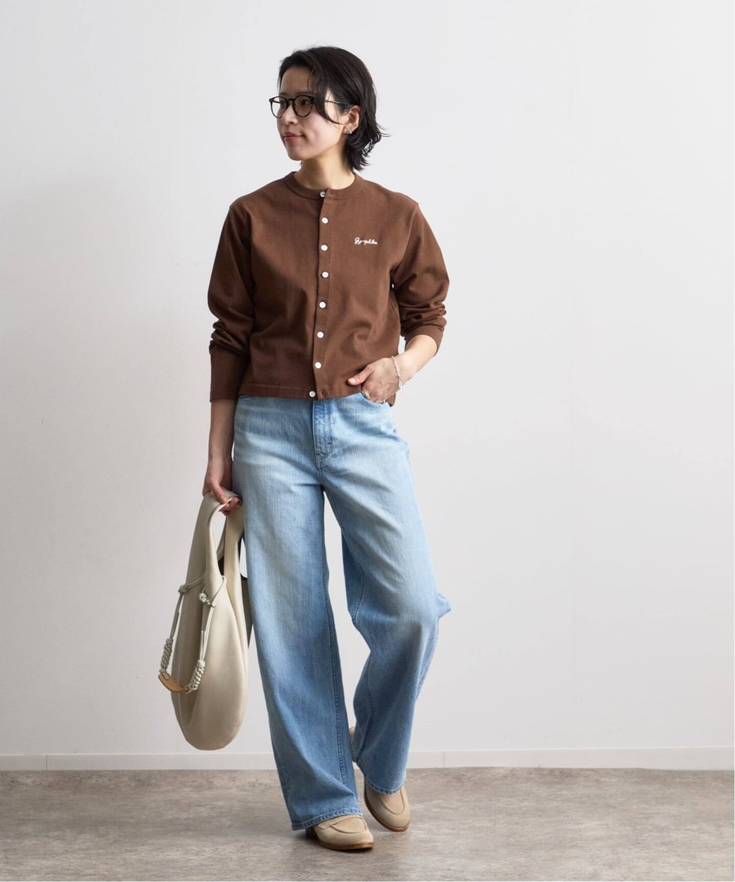 Gymphlex SHORT CREW NECK CARDIGAN（カーディガン）｜BOICE FROM