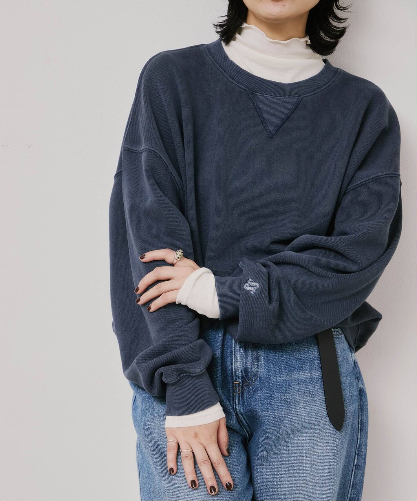 STAR&STRIPE vintage Like クルーネックプルオーバー（スウェット 