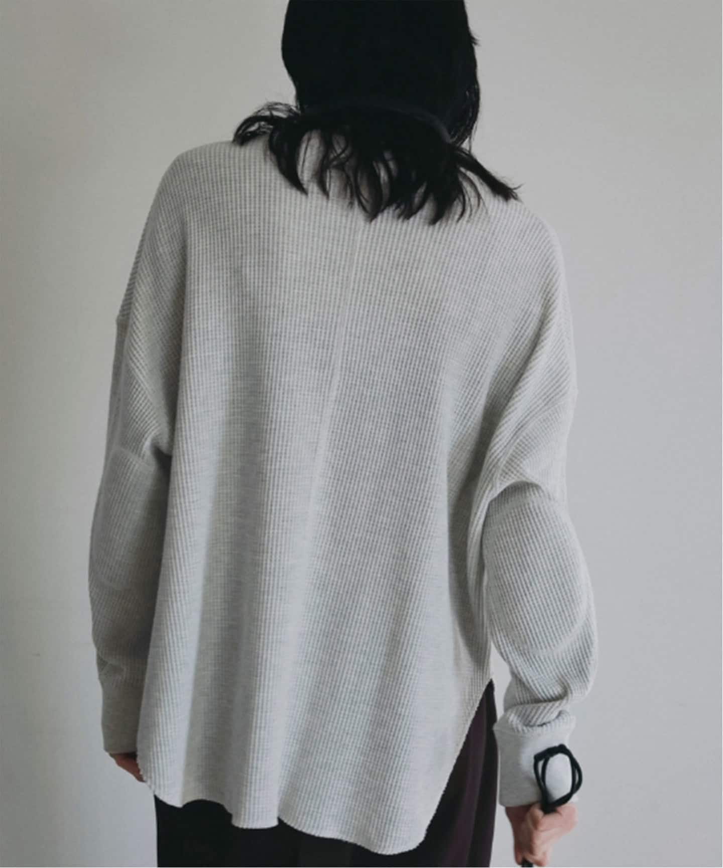 anuke Waffle Loose Henleytops（Tシャツ／カットソー）｜BOICE FROM