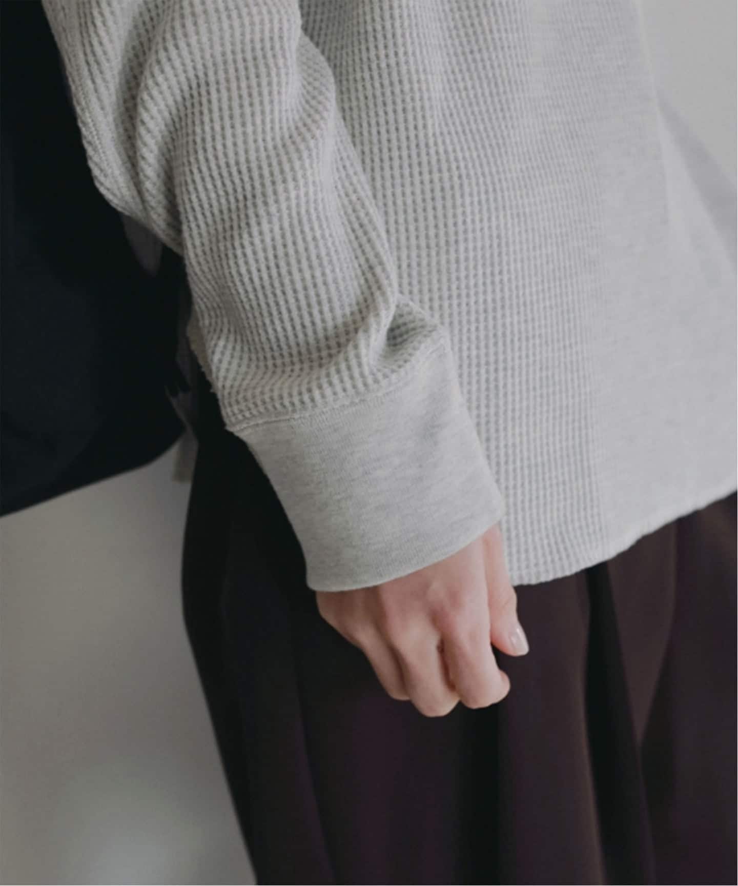anuke Waffle Loose Henleytops（Tシャツ／カットソー）｜BOICE FROM