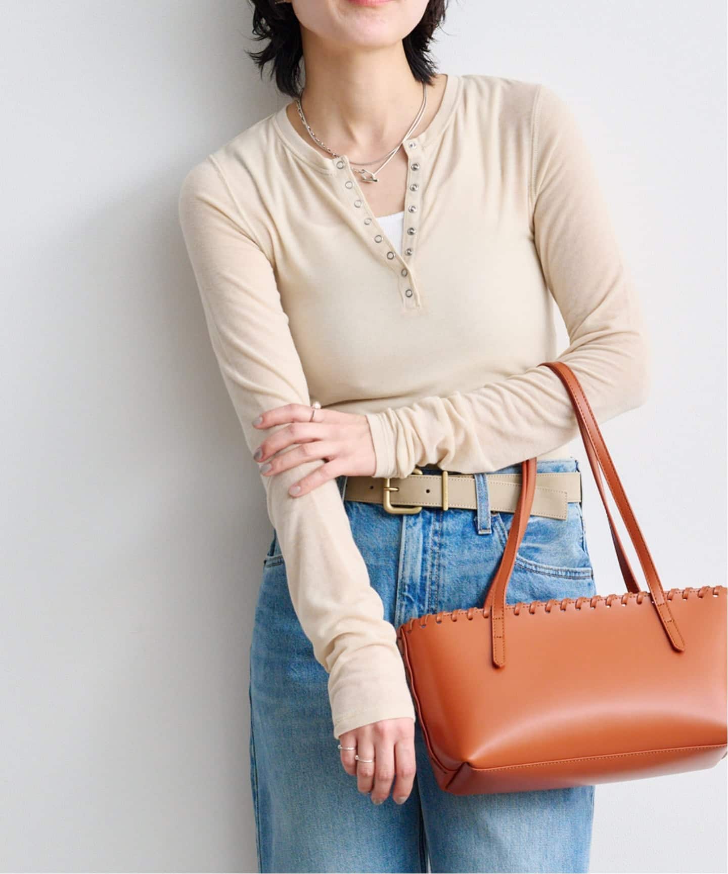 TODAYFUL Henleyneck Soft Tops（Tシャツ／カットソー）｜BOICE FROM