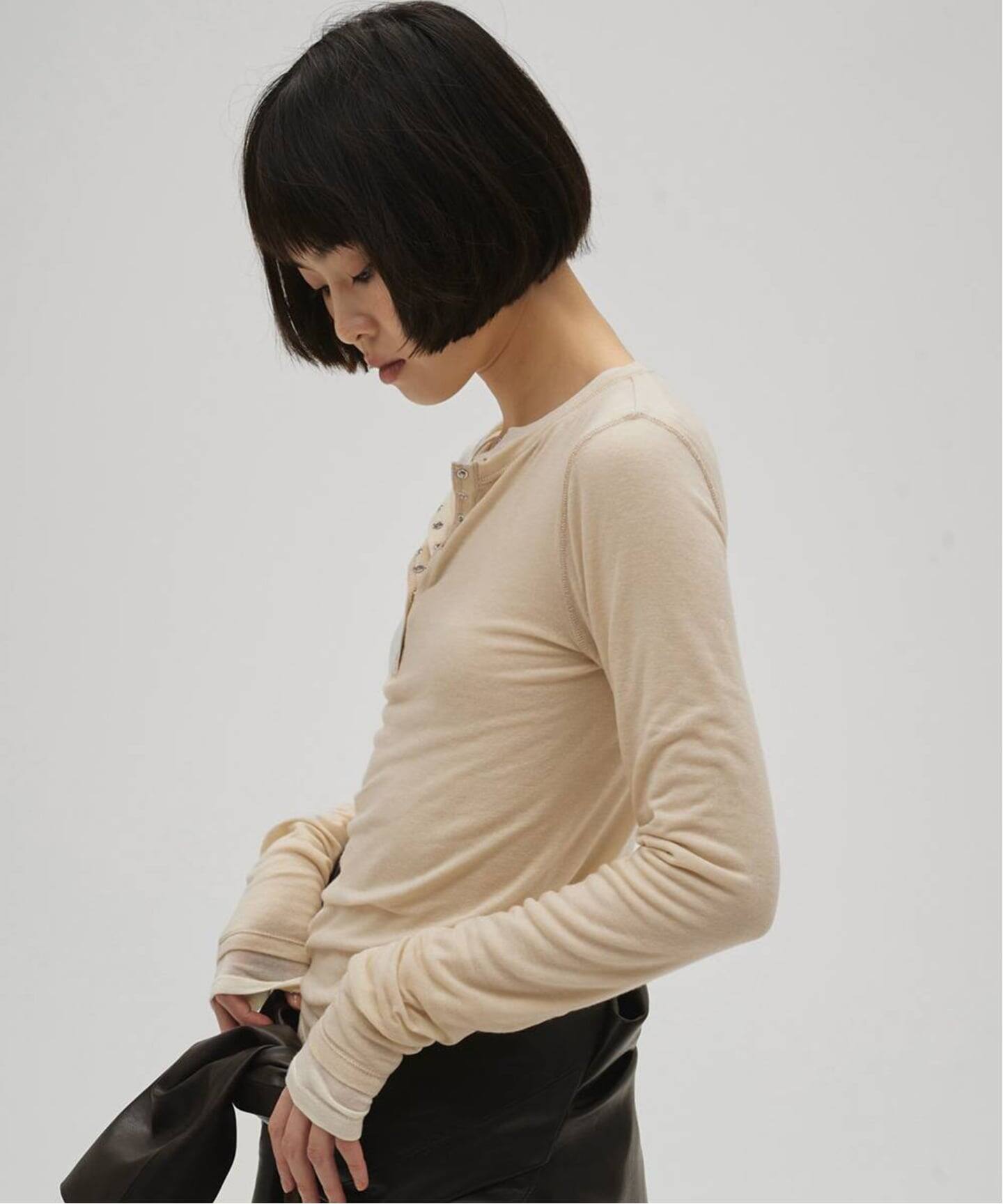 TODAYFUL Henleyneck Soft Tops（Tシャツ／カットソー）｜BOICE FROM