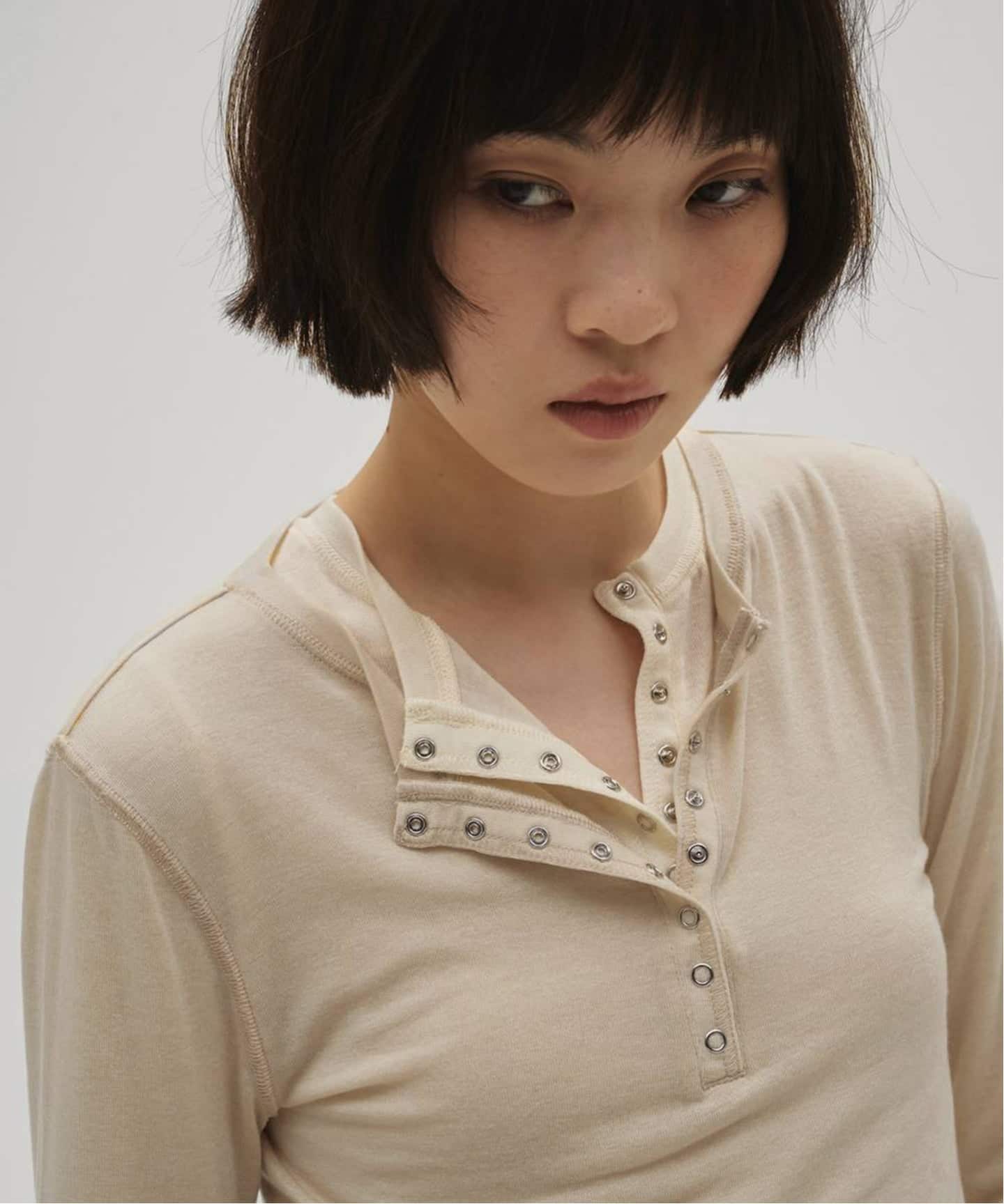 TODAYFUL Henleyneck Soft Tops（Tシャツ／カットソー）｜BOICE FROM