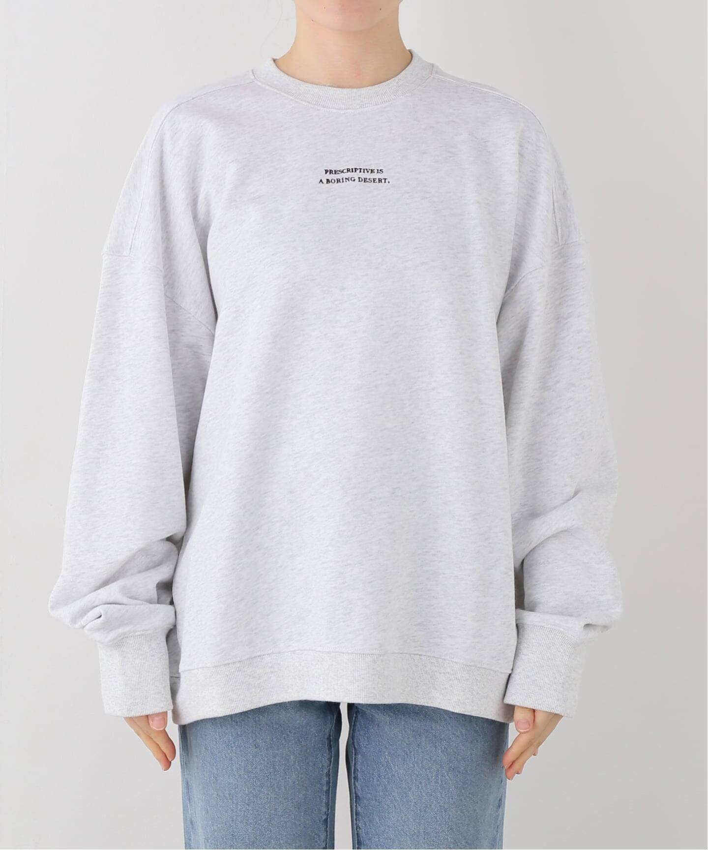 anuke Embroidery Over Sweat（スウェット）｜BOICE FROM BAYCREW